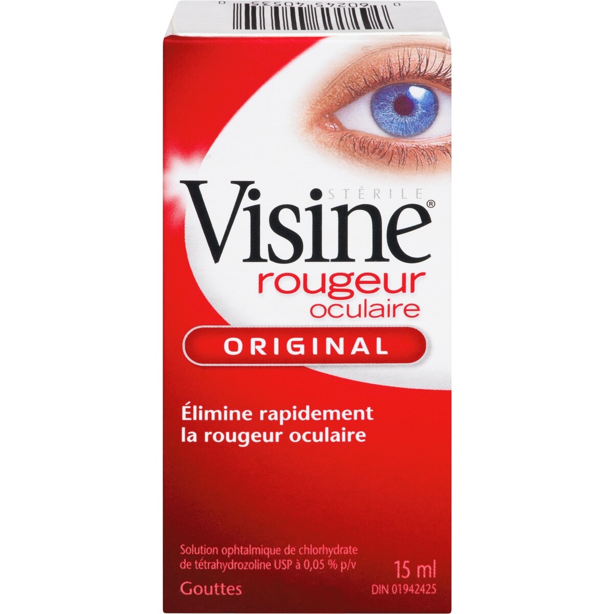 Originale, Gouttes pour la rougeur oculaire