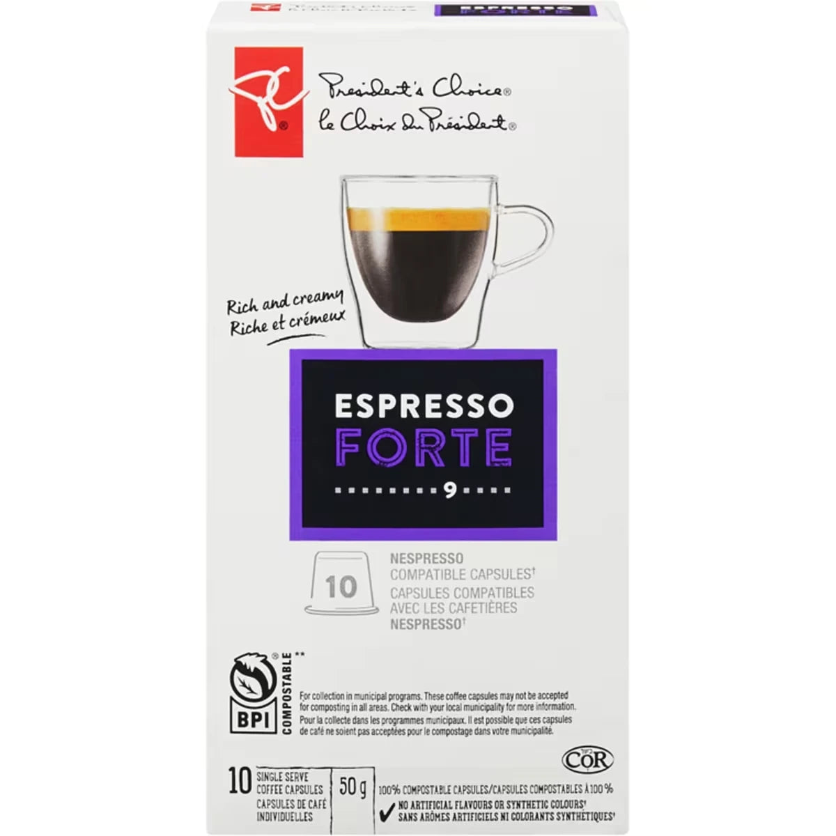 Cartouches individuelles de café Espresso Forte PCᴹᴰ