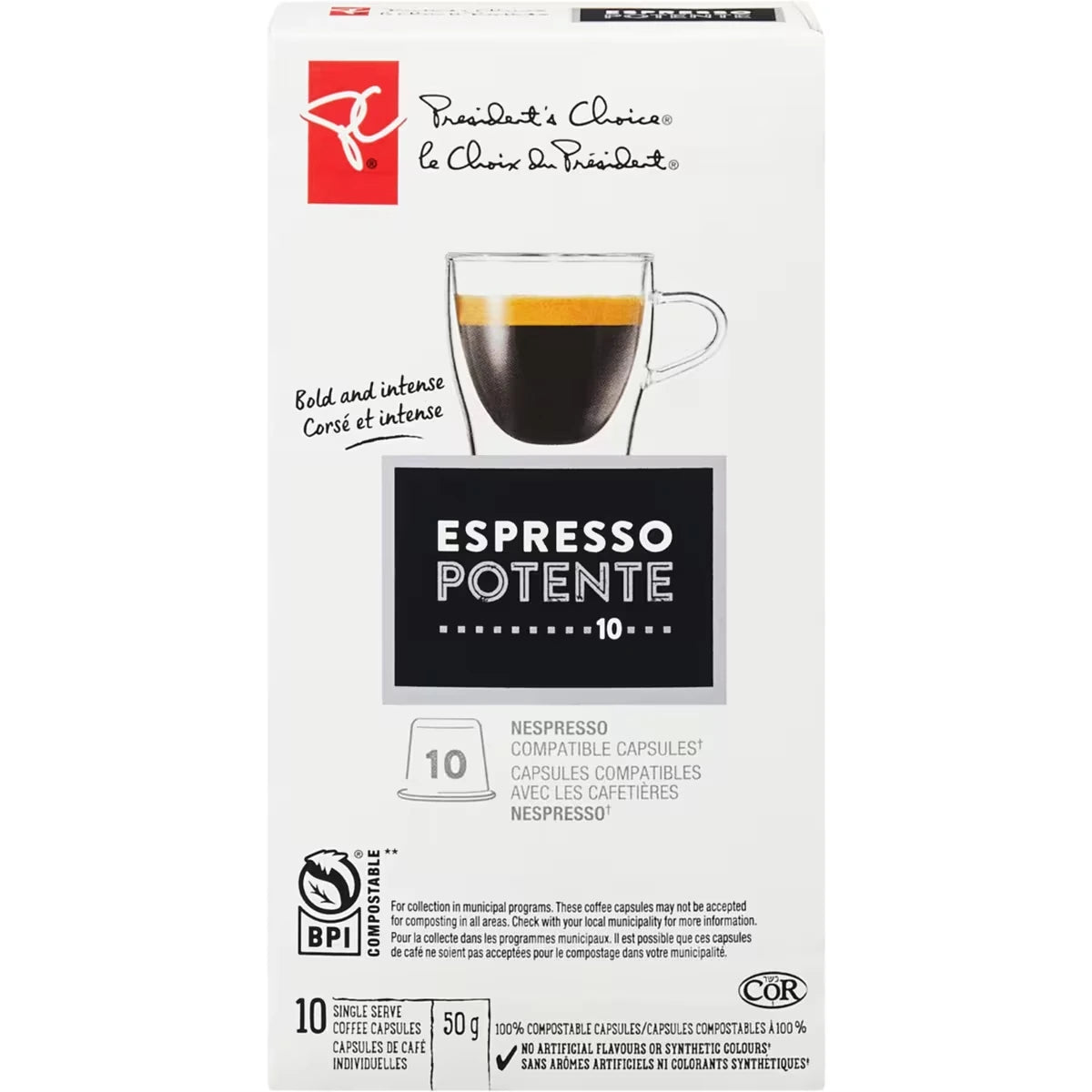 Cartouches individuelles de café Espresso Potente PCᴹᴰ