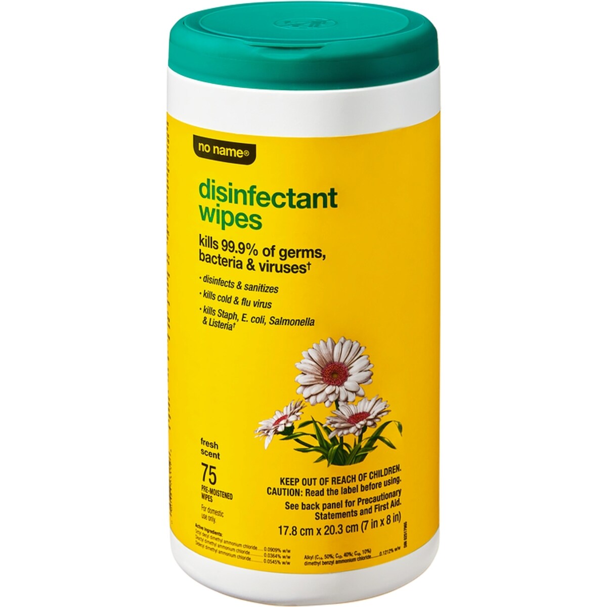 Lingettes désinfectantes, parfum frais