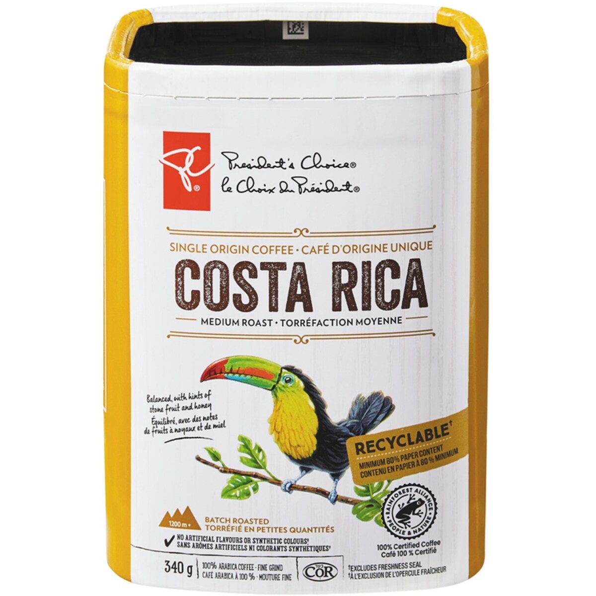 Café d'origine unique Costa Rica torréfaction moyenne mouture fine PC🅫