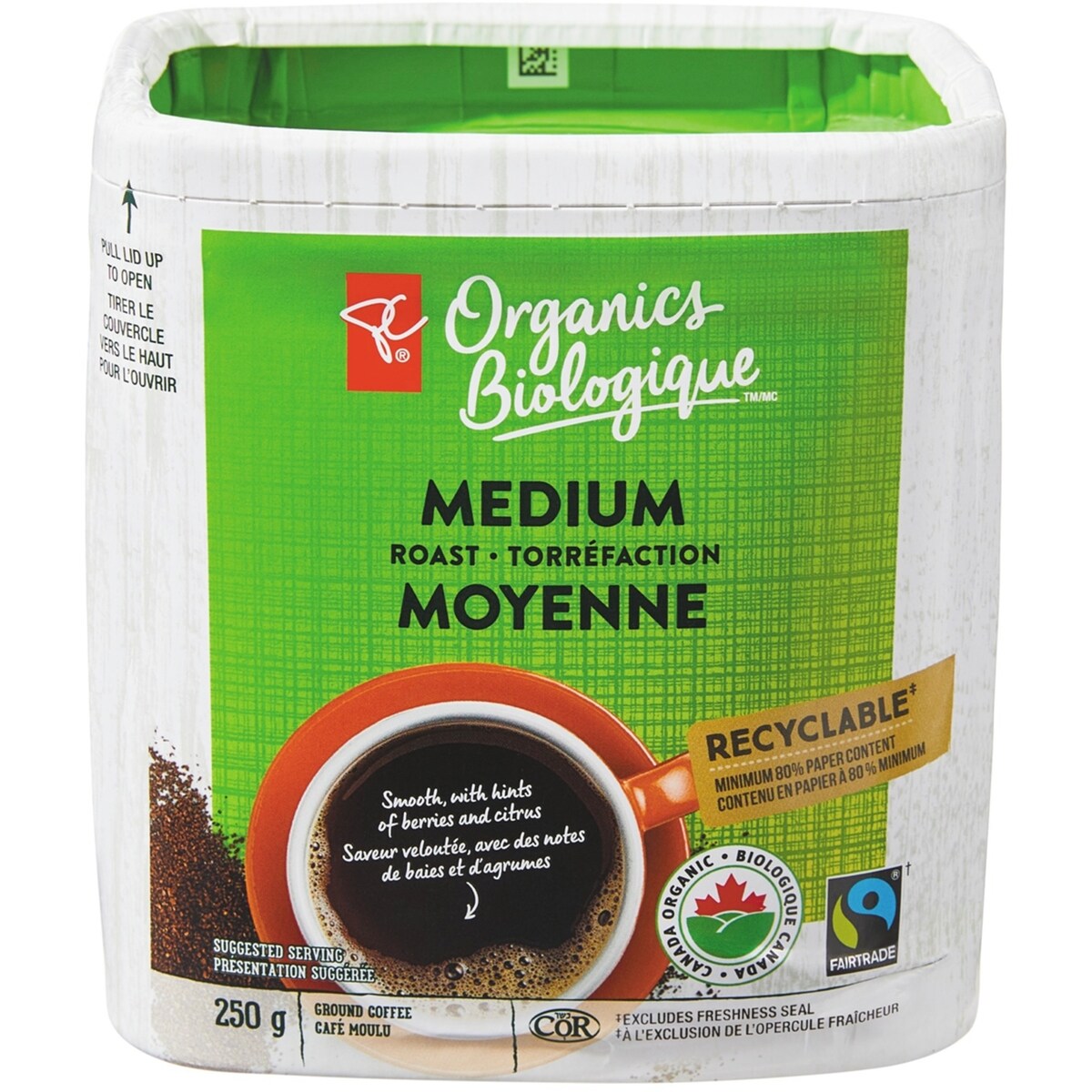 Café moulu torréfaction moyenne