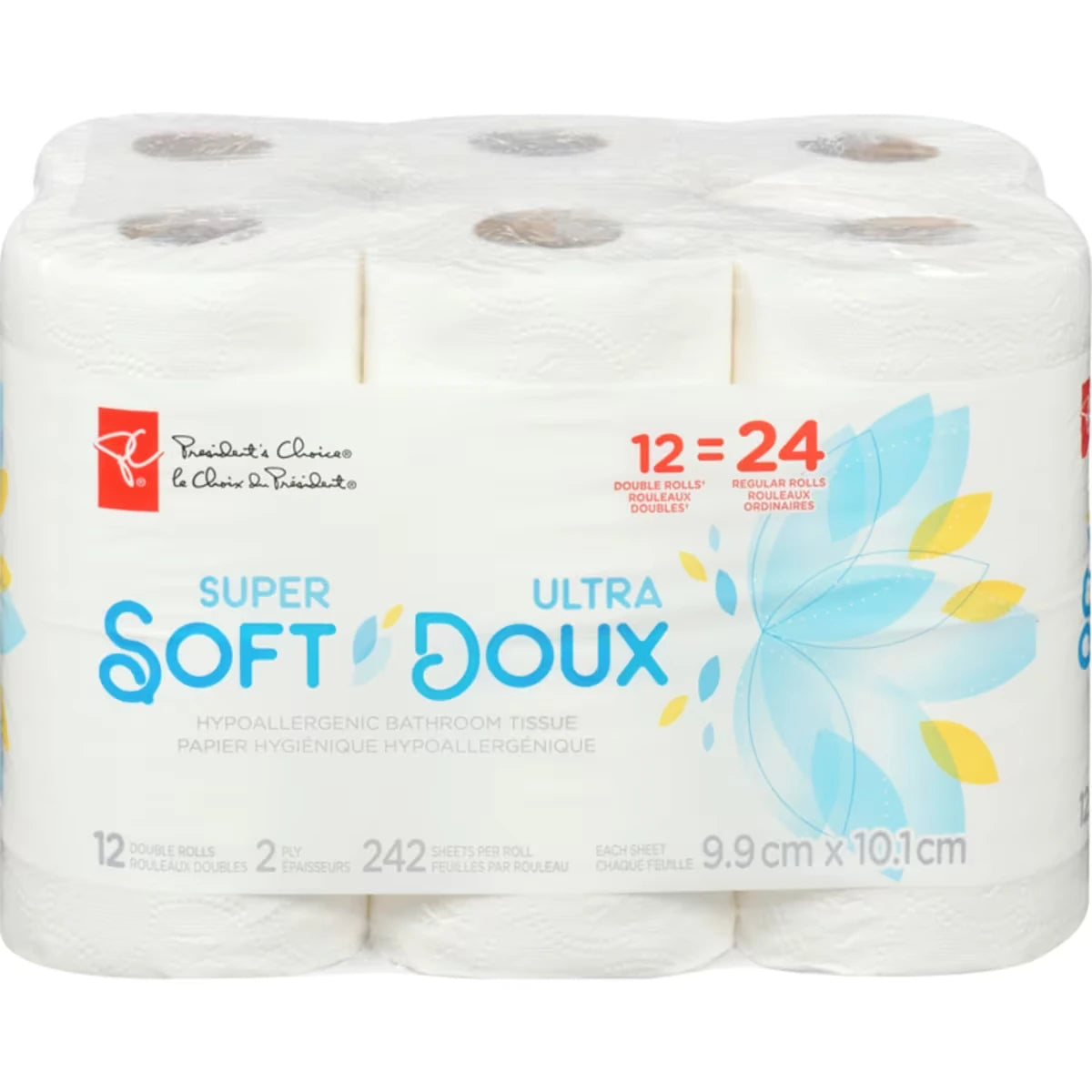 Papier hygiénique hypoallergénique ultra doux 2 épaisseurs