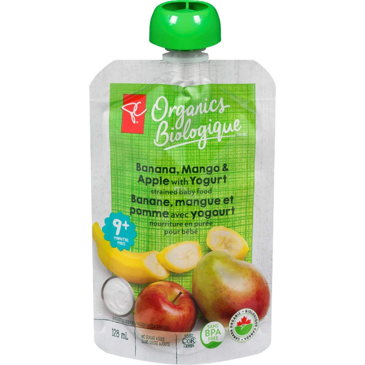 PCB Banane,Mangue & Pomme avec Yogourt