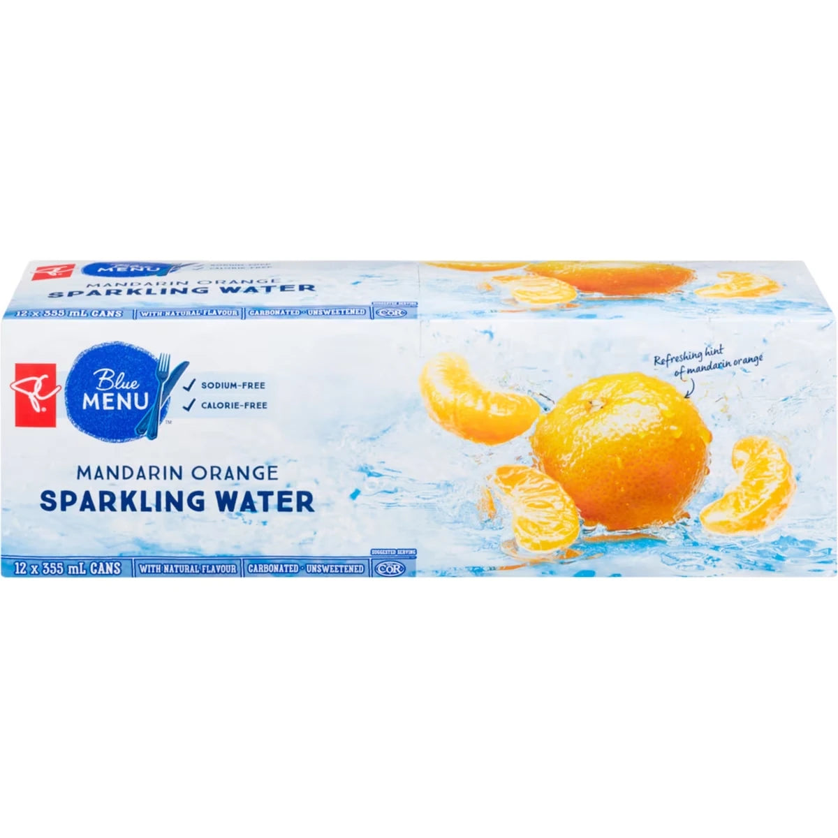Eau Pétillante Avec Arôme Naturel De Mandarine