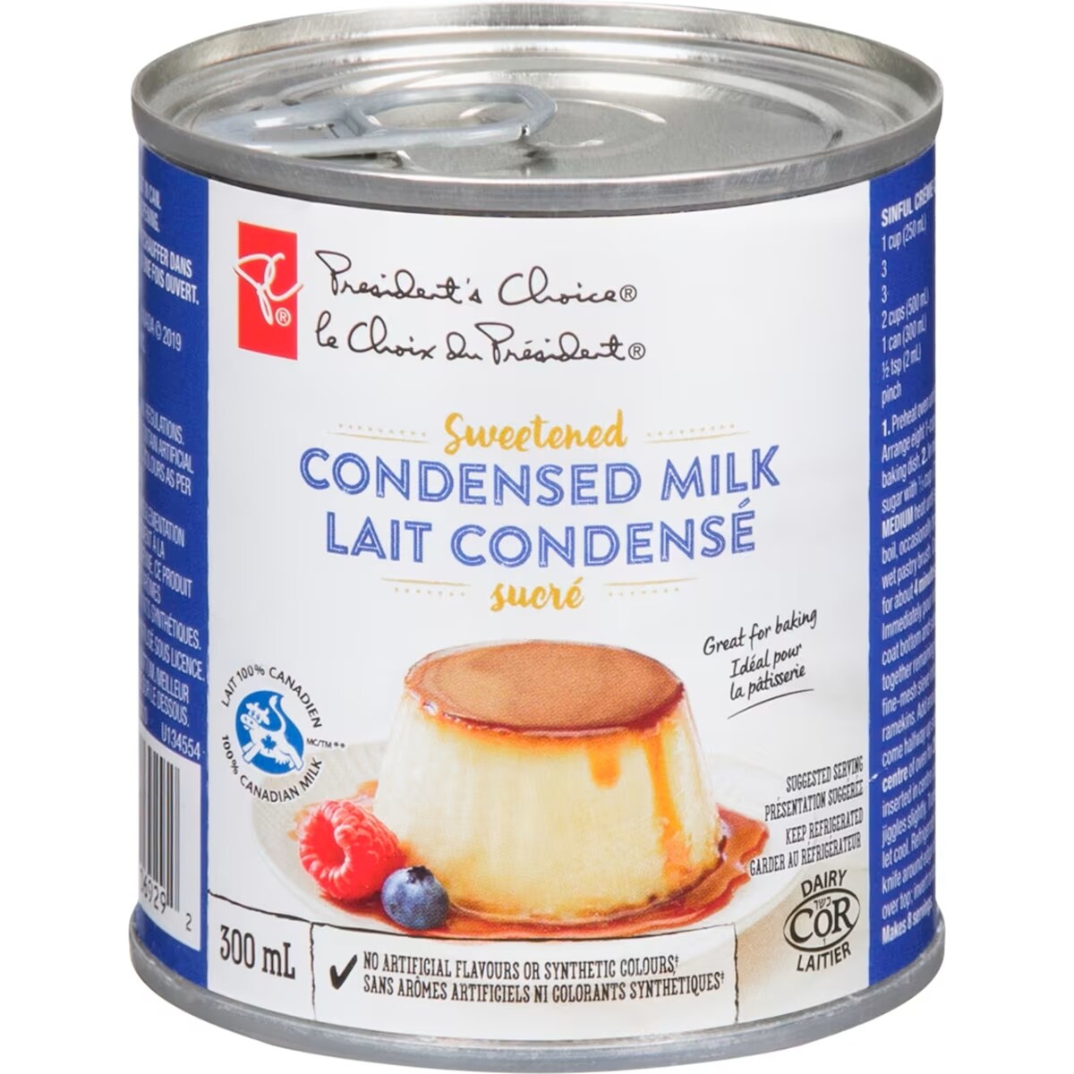Lait condensé sucré