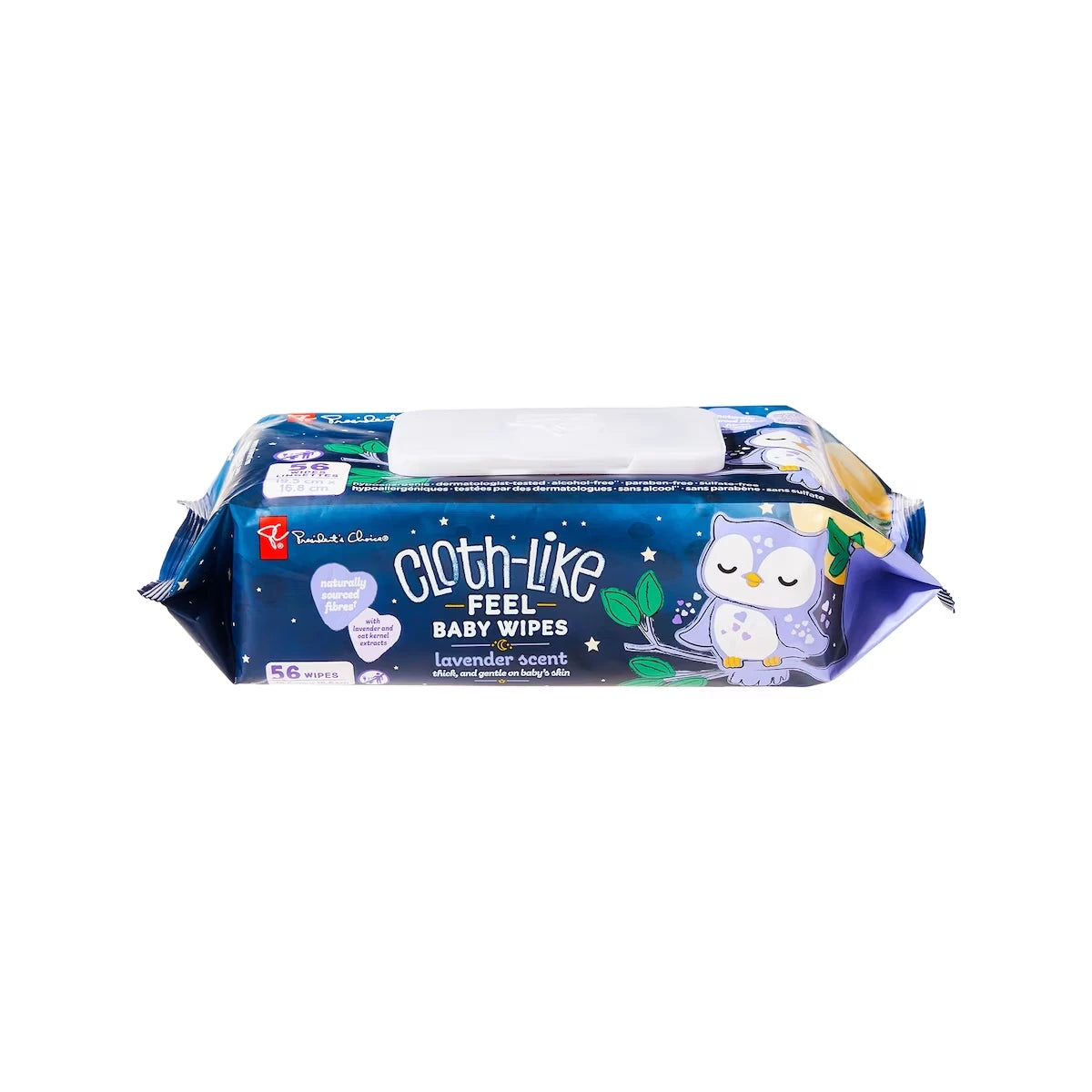 Lingettes pour bébé sensation de tissu parfumées à la lavande