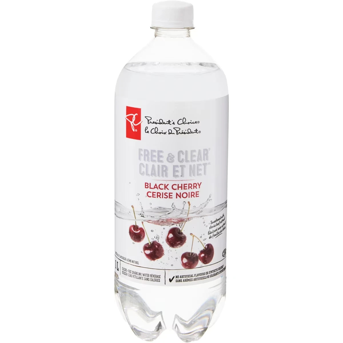 Eau pétillante Clair et net, cerise noire