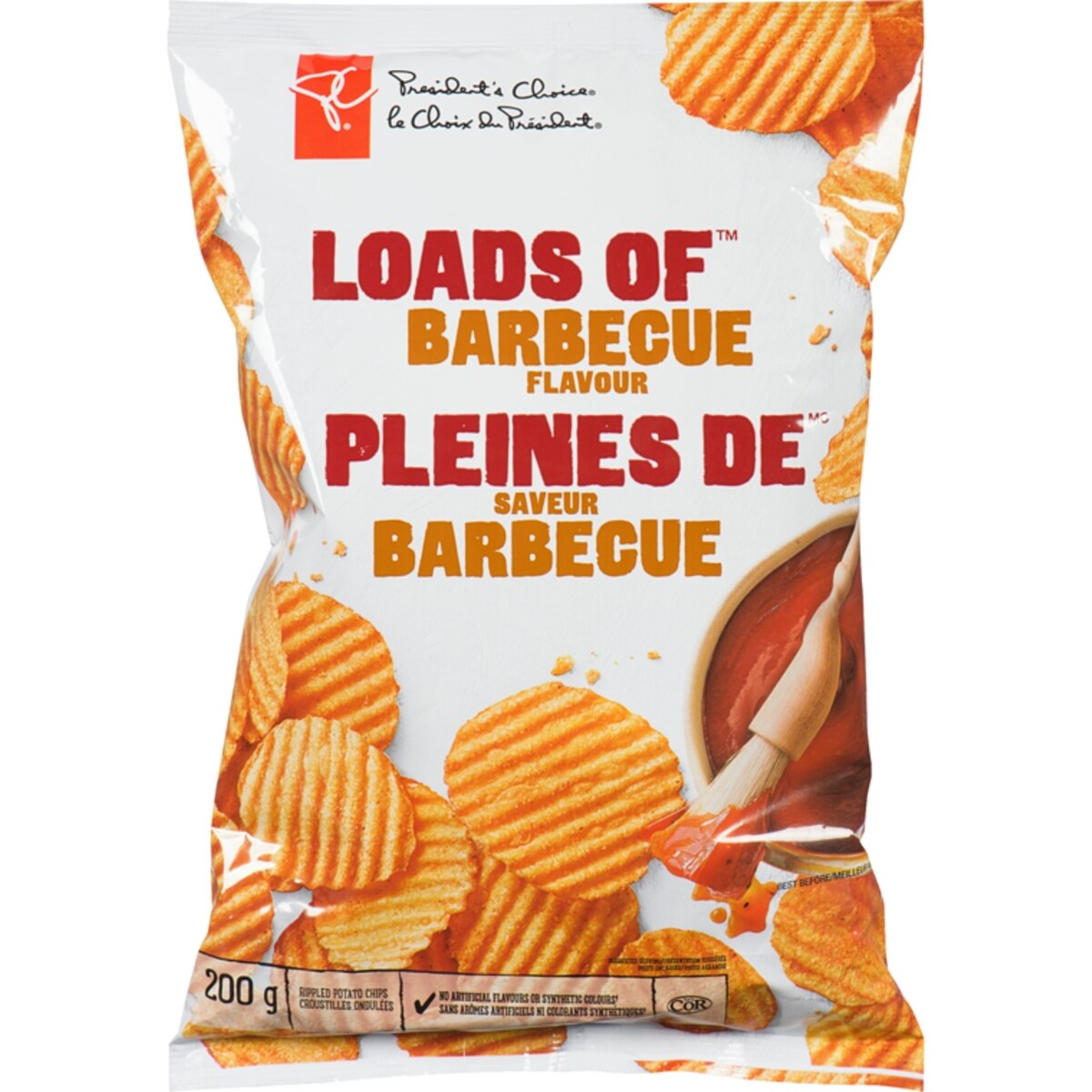 Croustilles ondulées pleines de saveur barbecue