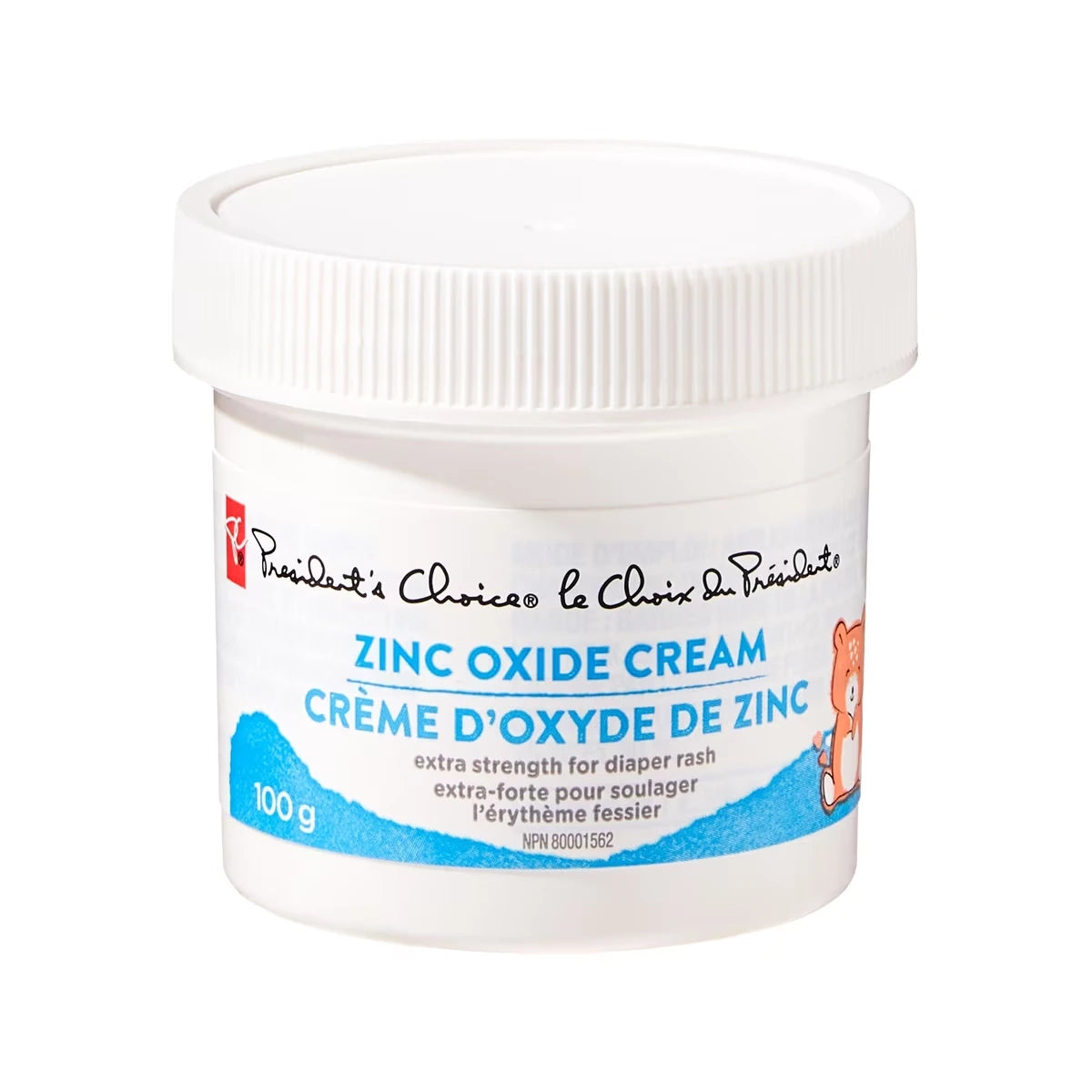 le Choix de President Crème d’oxyde de zinc Extra-forte pour soulager l’érythème fussier 100g