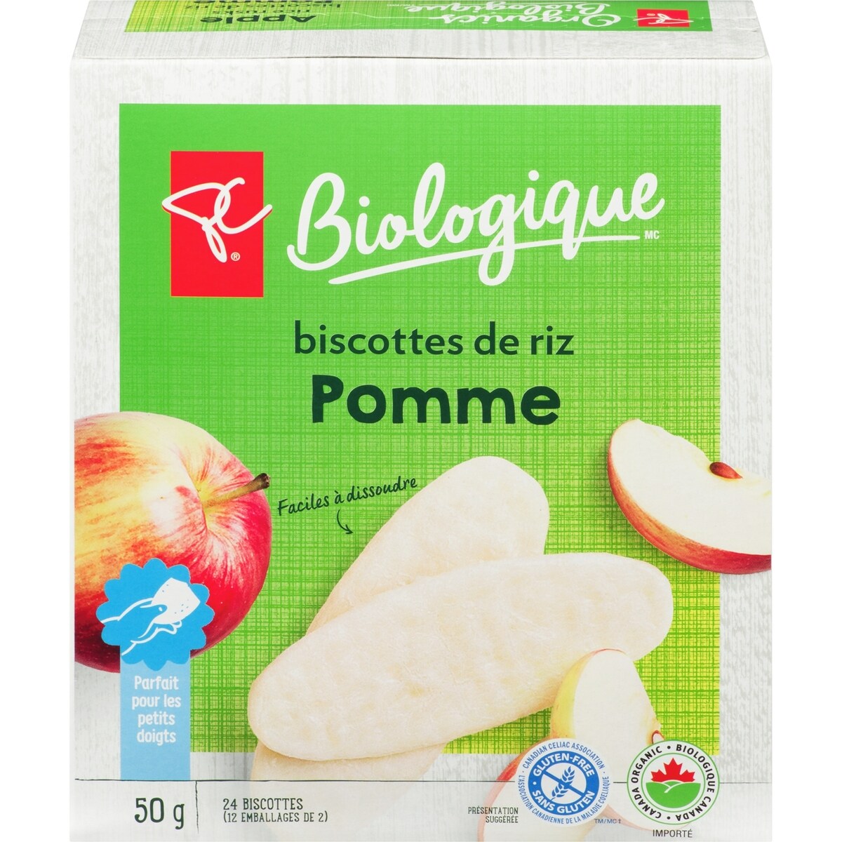 Biscottes de riz Pomme