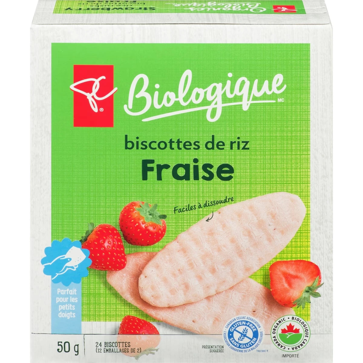 Biscottes de riz Fraise
