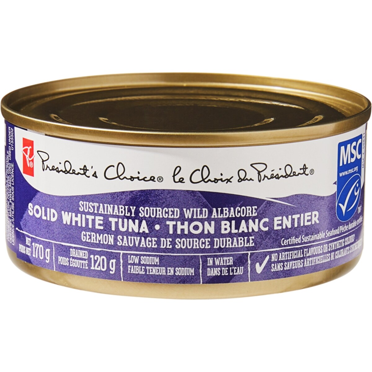 Thon blanc entier, germon sauvage
