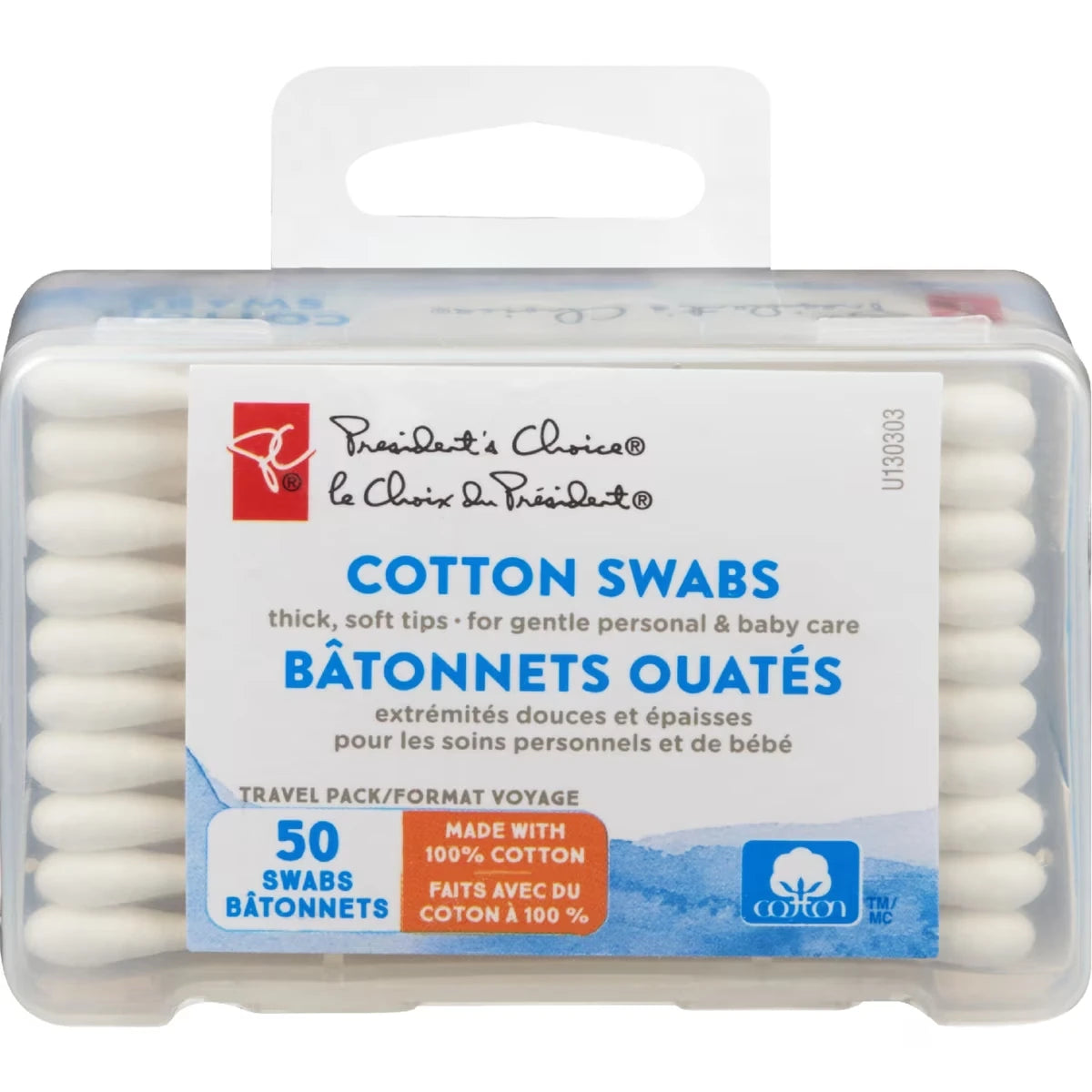 Cotton Swabs Travel Pack - 50 count