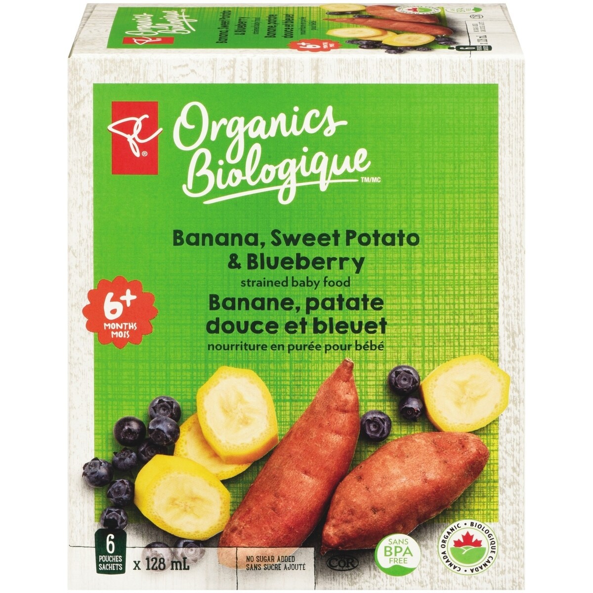 Banane, patate douce et beuet