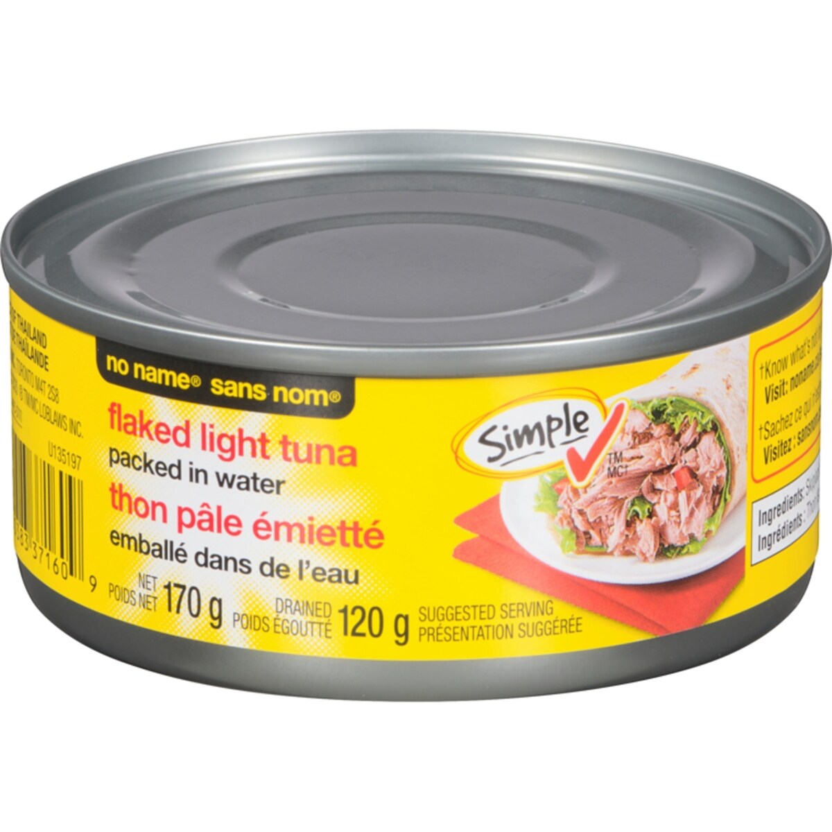 Thon pâle émietté