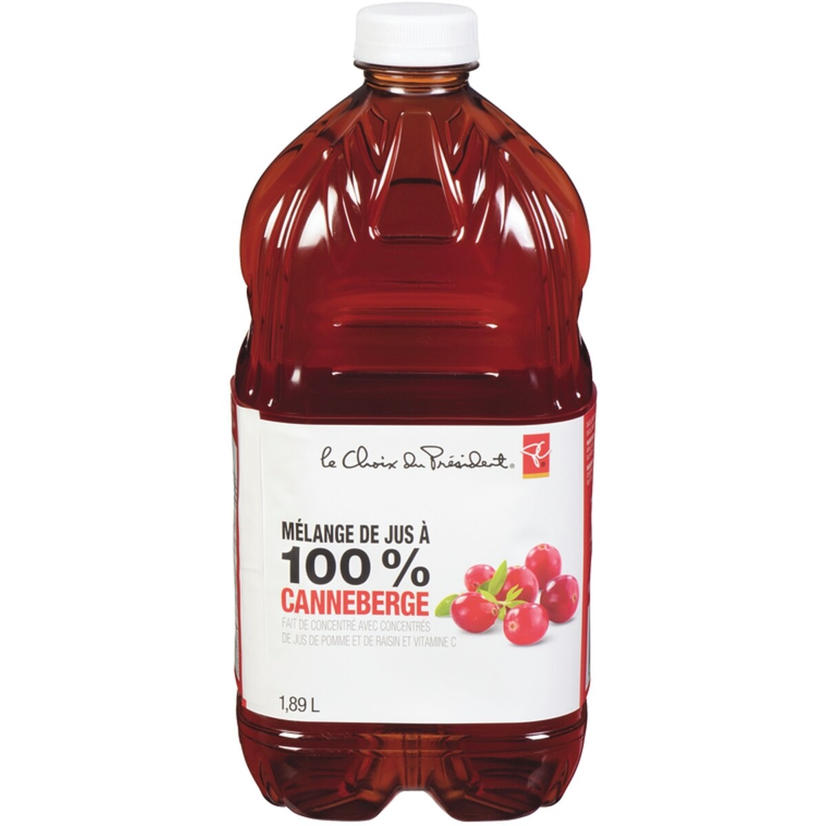 Mélange de jus à 100 %, canneberge