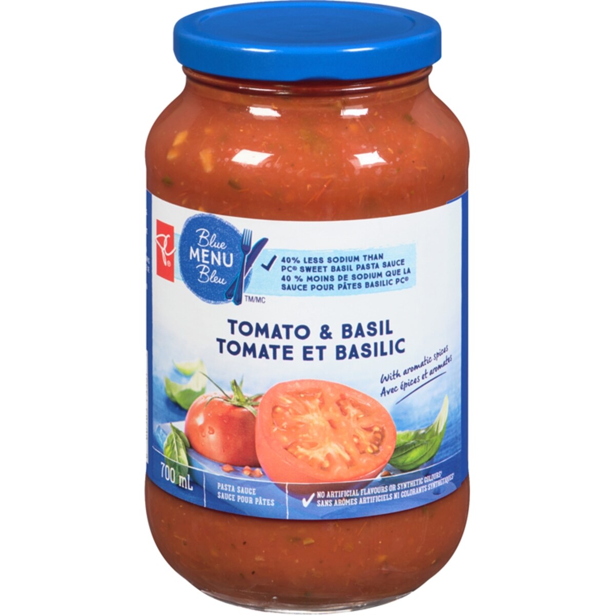 Sauce pour pâtes aux tomates et au basilic