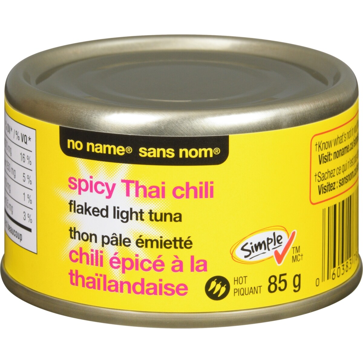 Thon pâle émietté, chili épicé à la thaïlandaise