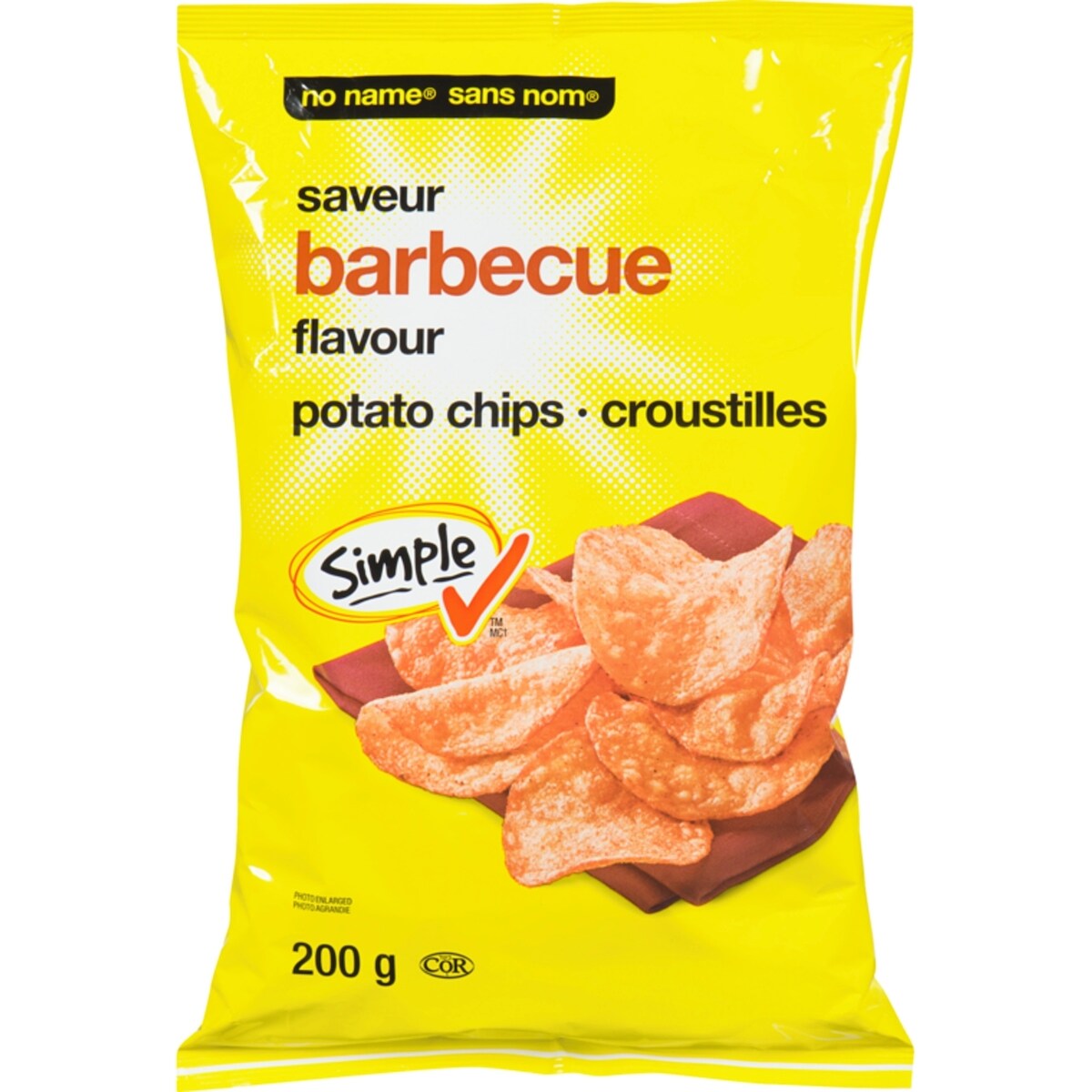 Croustilles, saveur barbecue