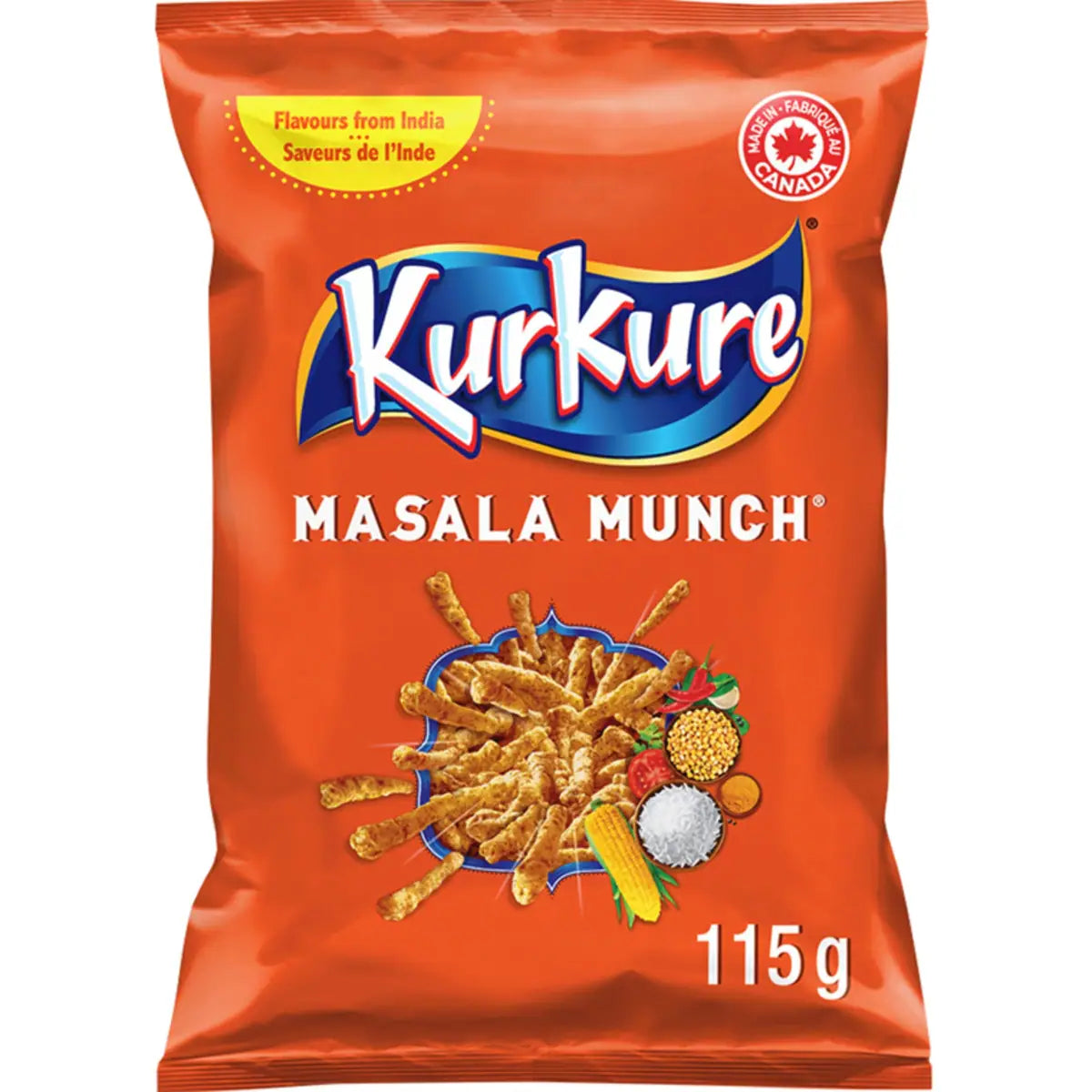 Grignotines aromatisées Masala Munch