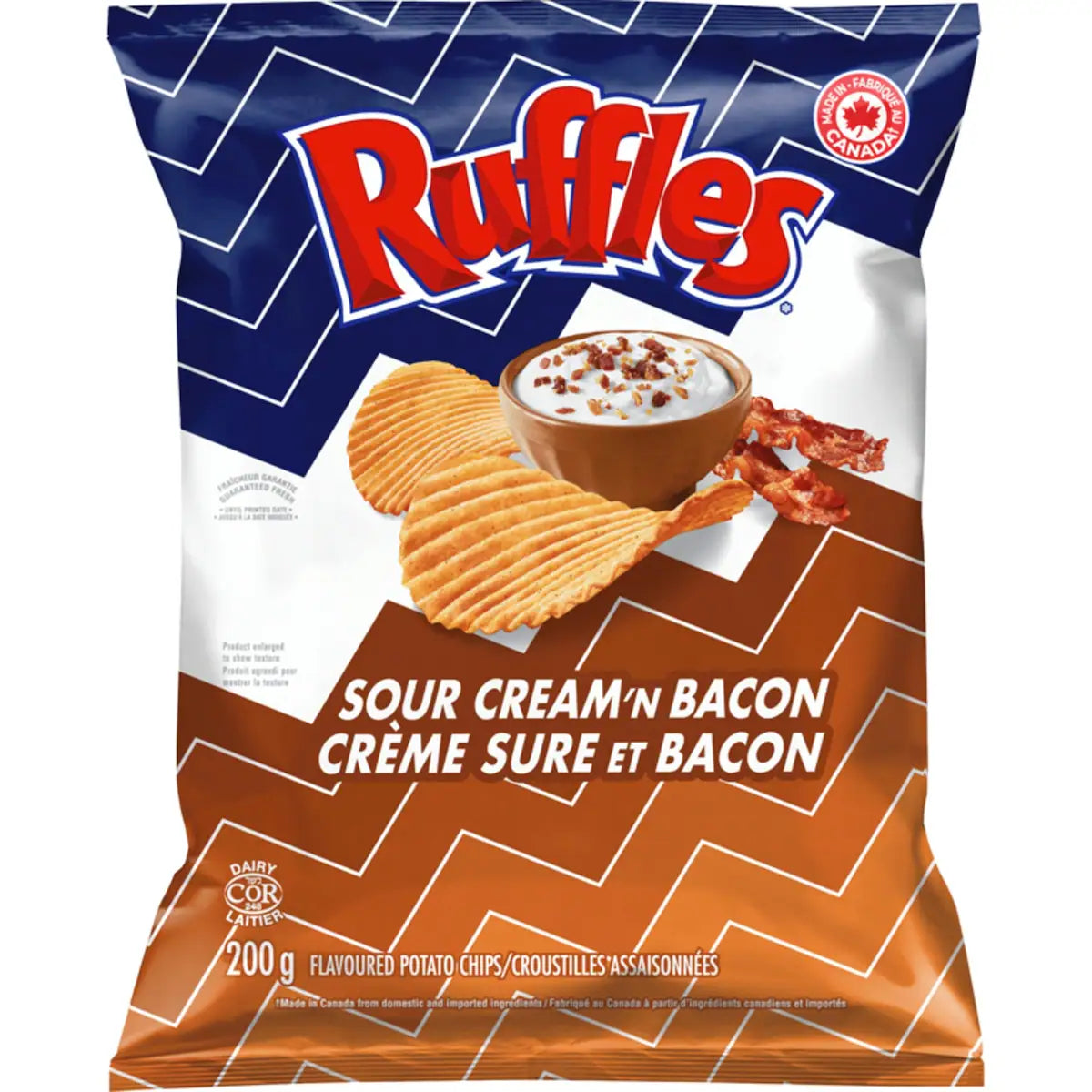 Croustilles Saveur Crème Sure Et Bacon