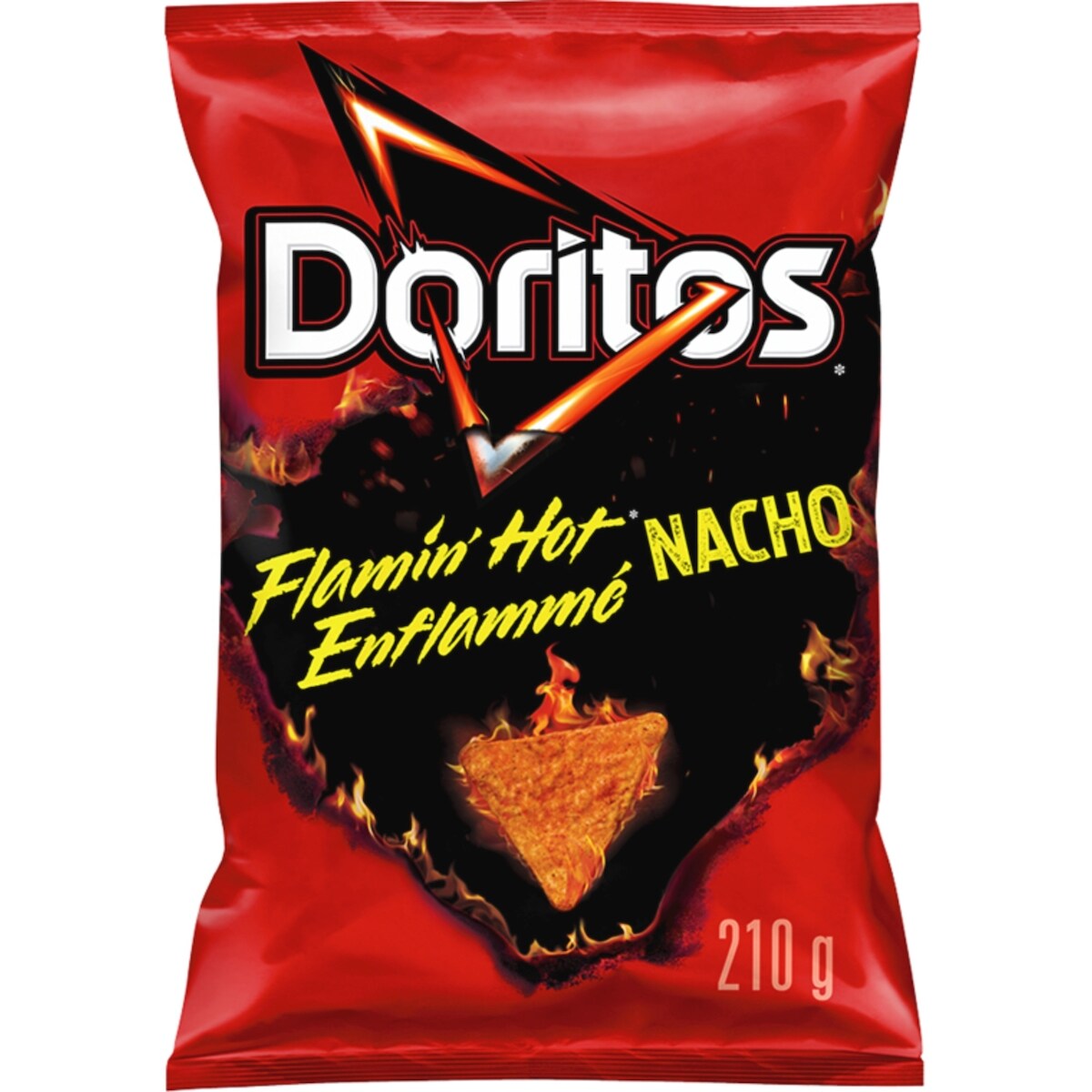 Chips tortilla aromatisées Nacho Enflammé