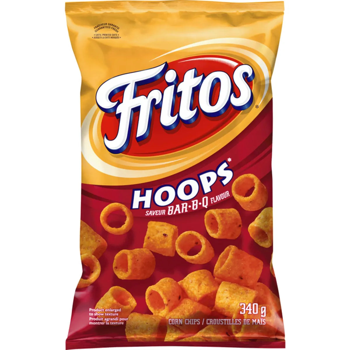 Croustilles de maïs Hoops Saveur Bar-B-Q 340g