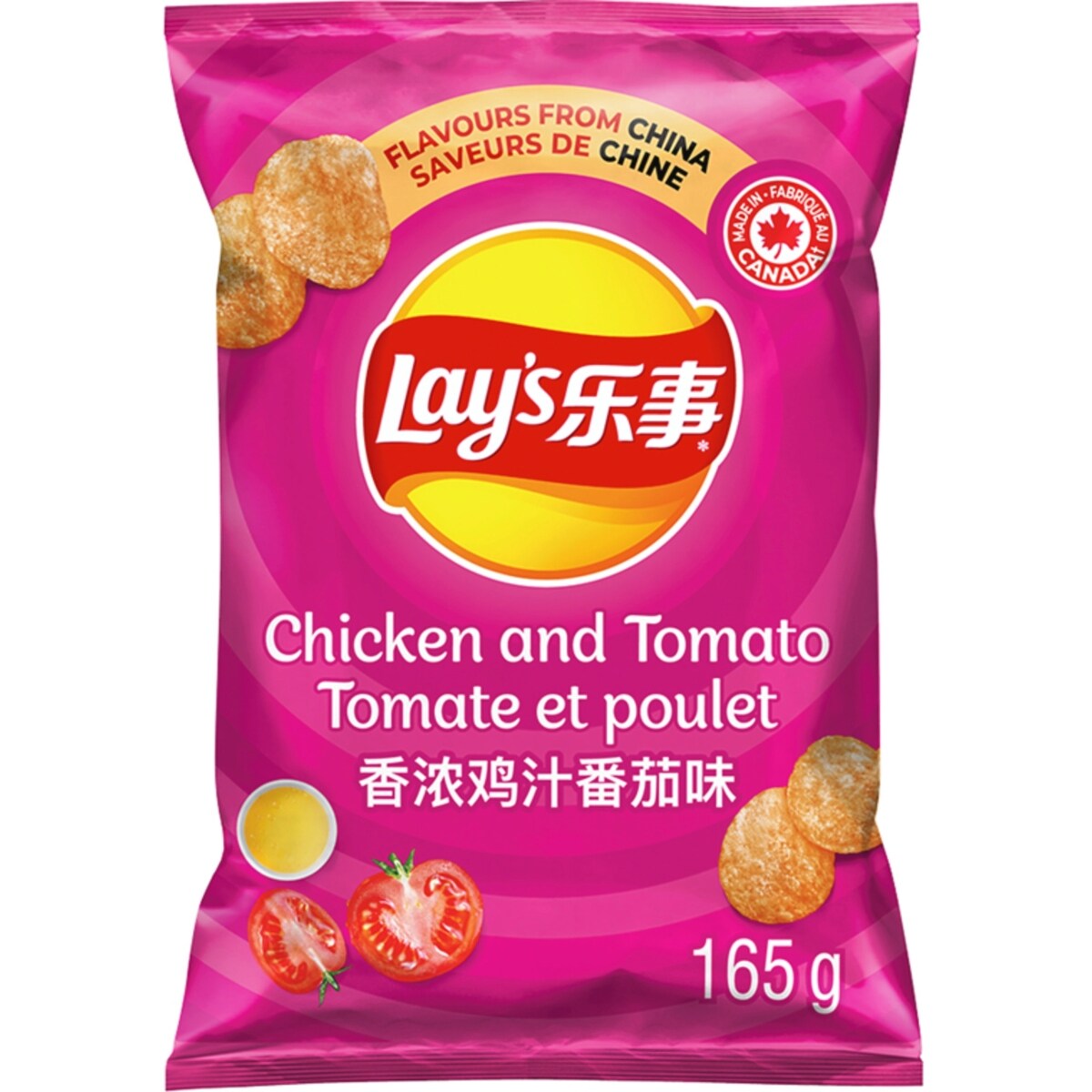 Croustilles assaisonnées Tomate et poulet