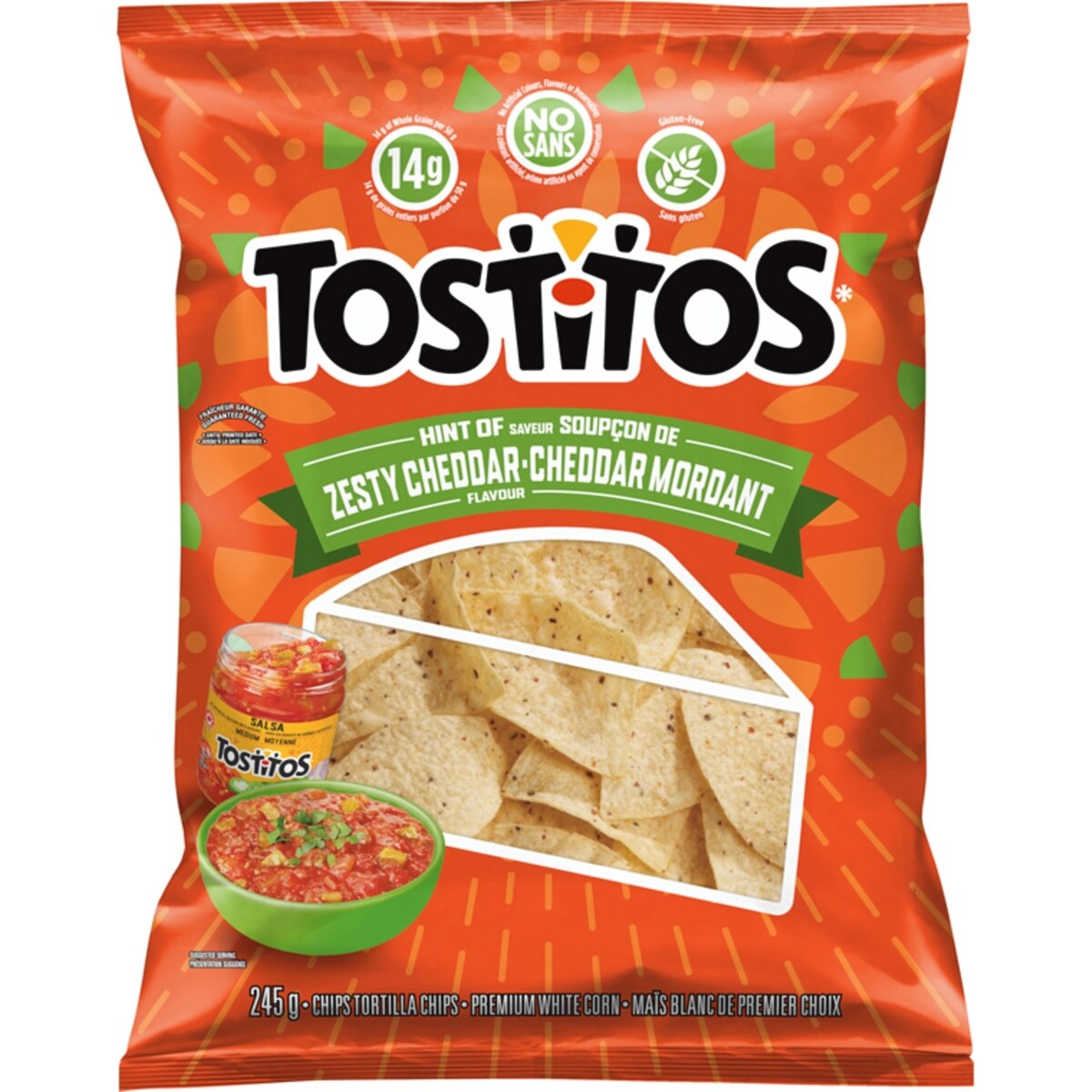 Saveur Soupçon de cheddar mordant Chips tortilla