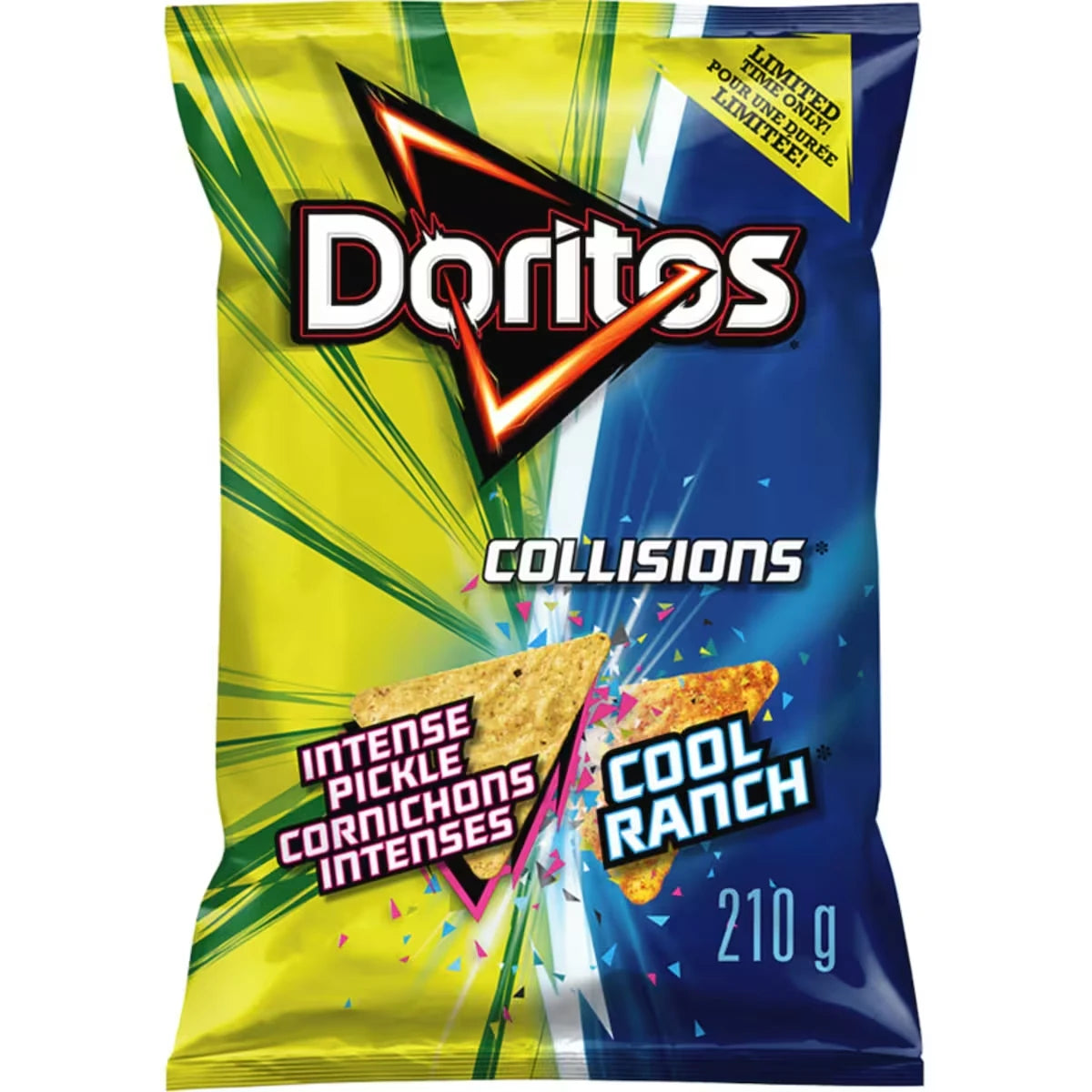 Collisions Cornichons Intenses Et Cool Ranch Chips tortilla