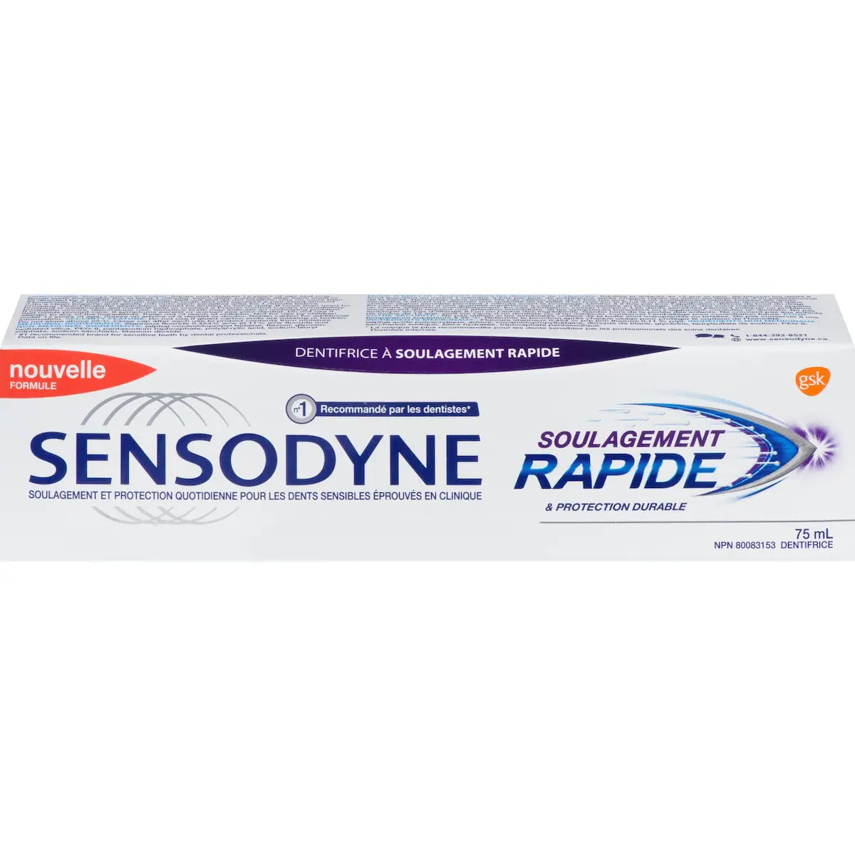 Soulagement Rapide & Protection Durable Dentifrice à Soulagement Rapide