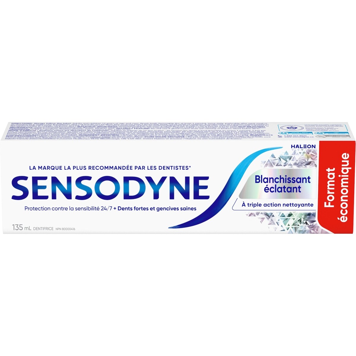 Sensodyne Blanchissant éclatant dentifrice