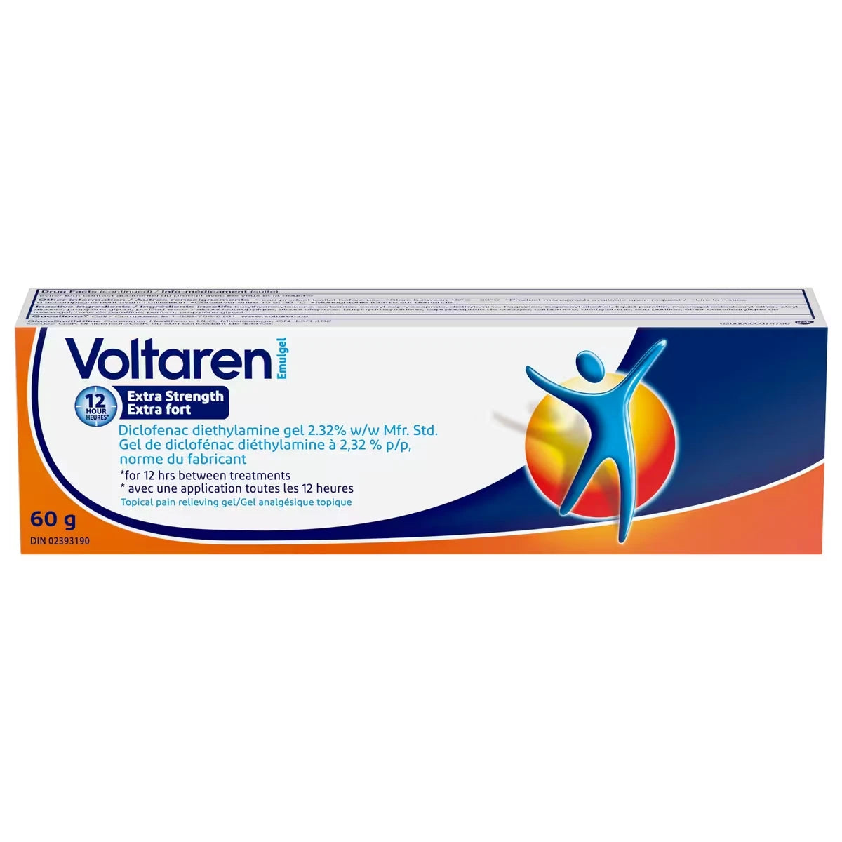 VOLTAREN EmulGel Extra Fort  Douleur dorsale et musculaire(Gel)