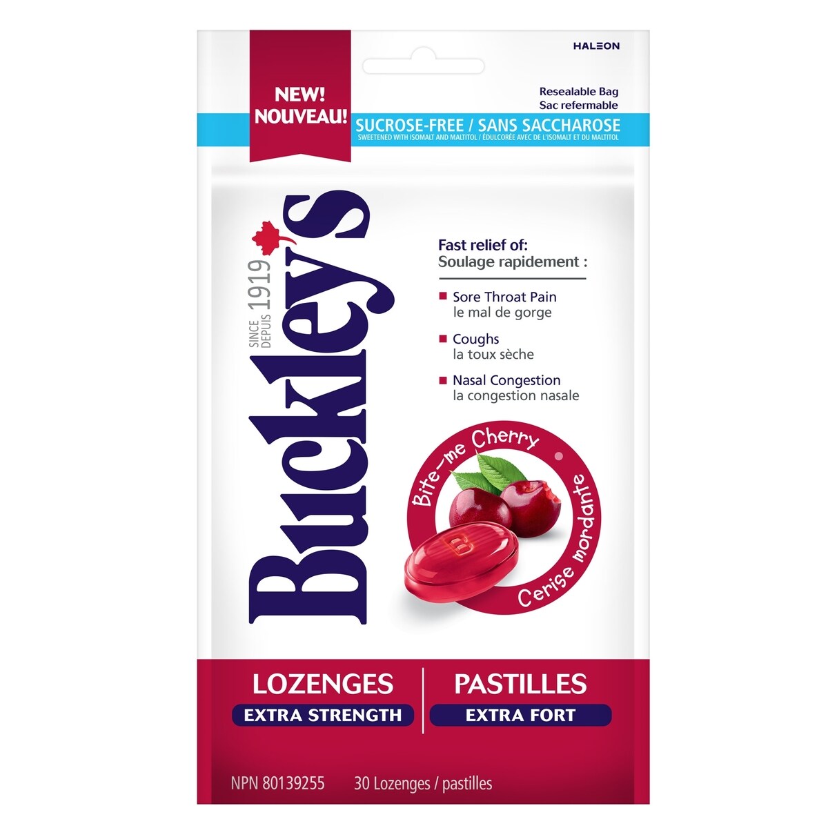 Pastilles Buckley Extra Fort – Cerise Mordante