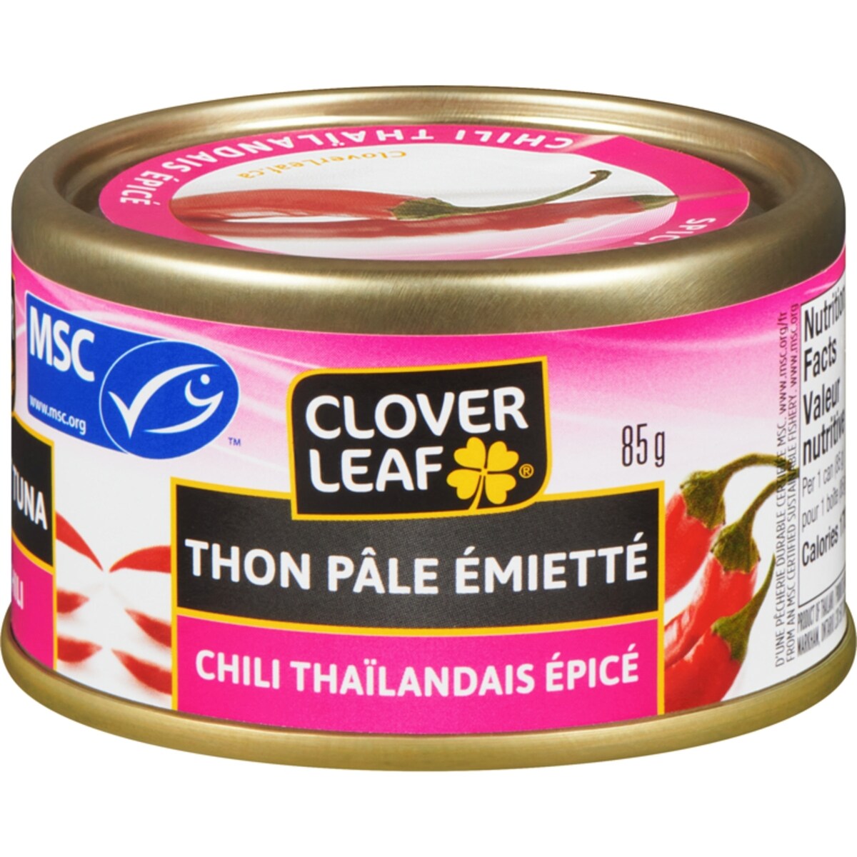 Thon pâle émietté dans une sauce chili thaïlandaise épicée