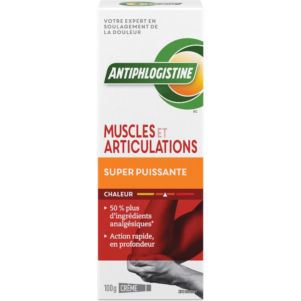 Crème antidouleur extra forte pour muscles et articulations