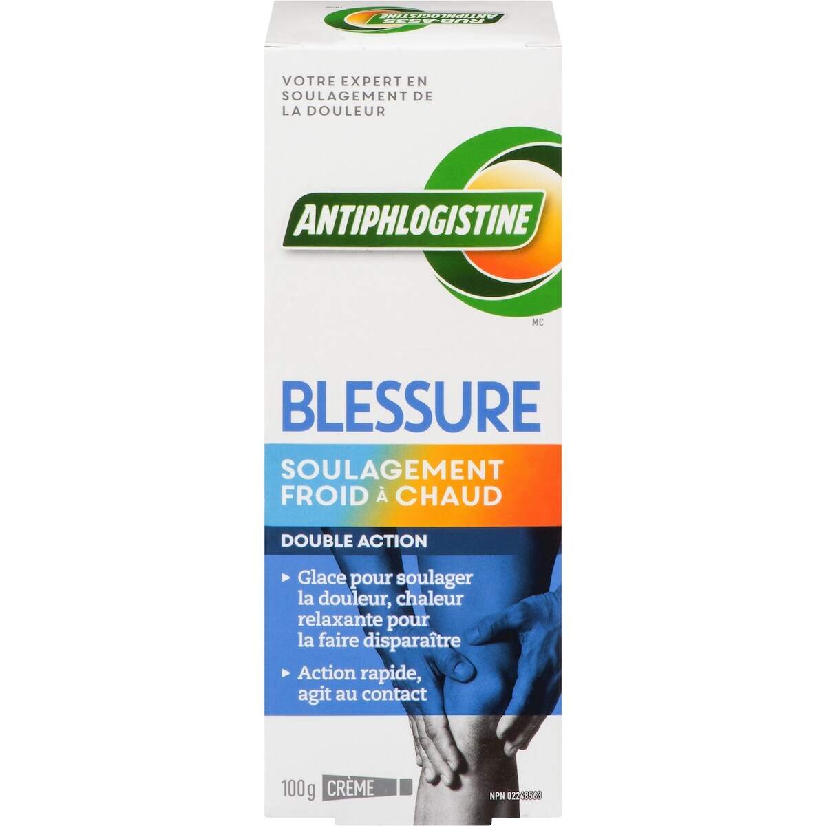 Crème antidouleur contre les blessures Glace-Chaleur