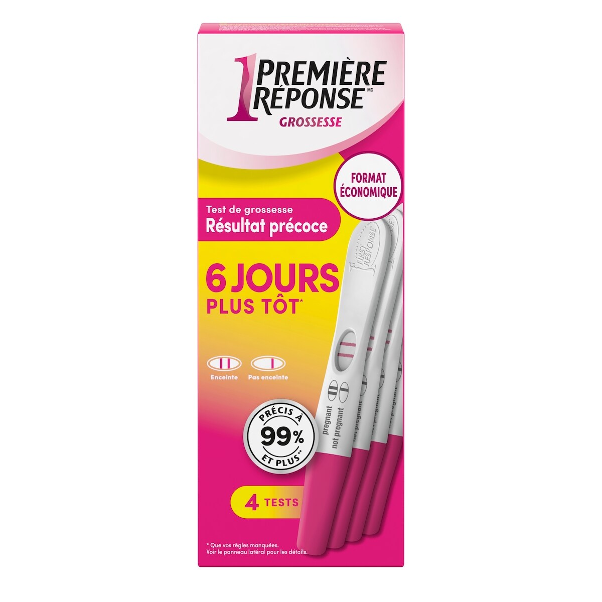 Test de grossesse à résultat précocet-4 tests