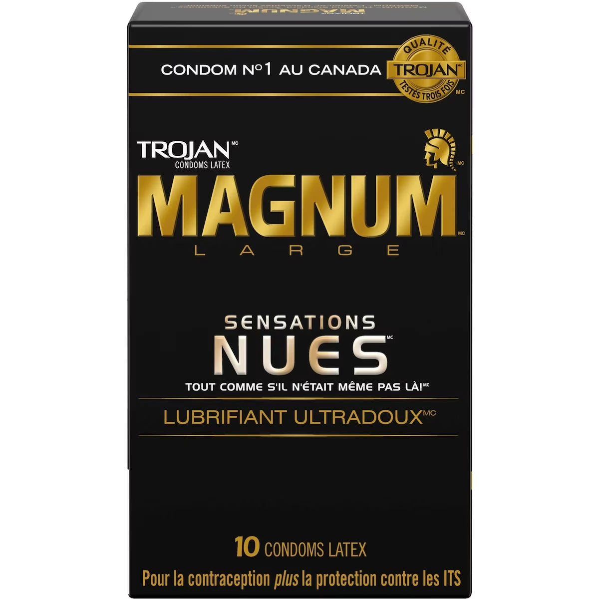 Condoms lubrifiés larges Sensations nues Magnum