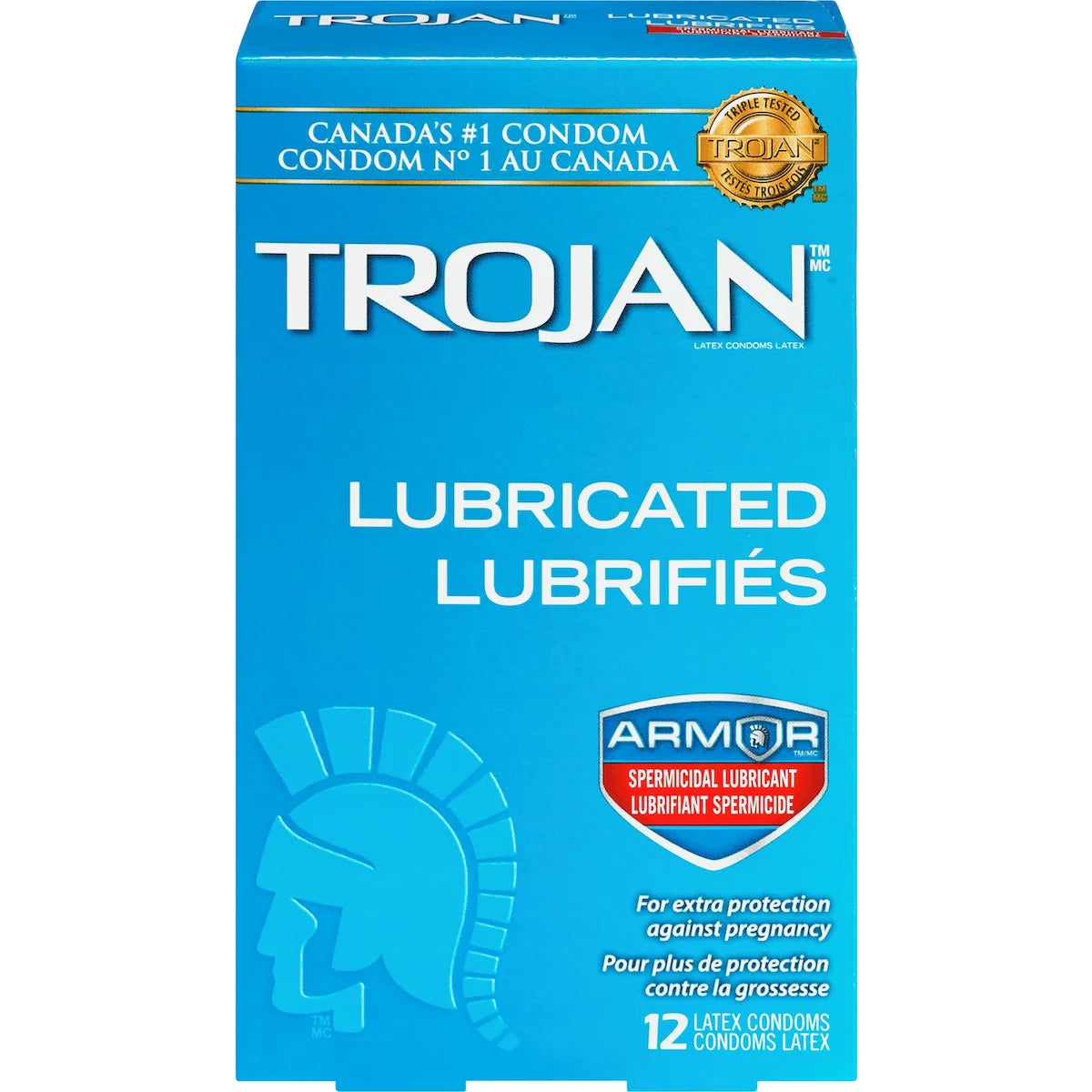 Condoms lubrifiés classiques avec lubrifiant spermicide Classique