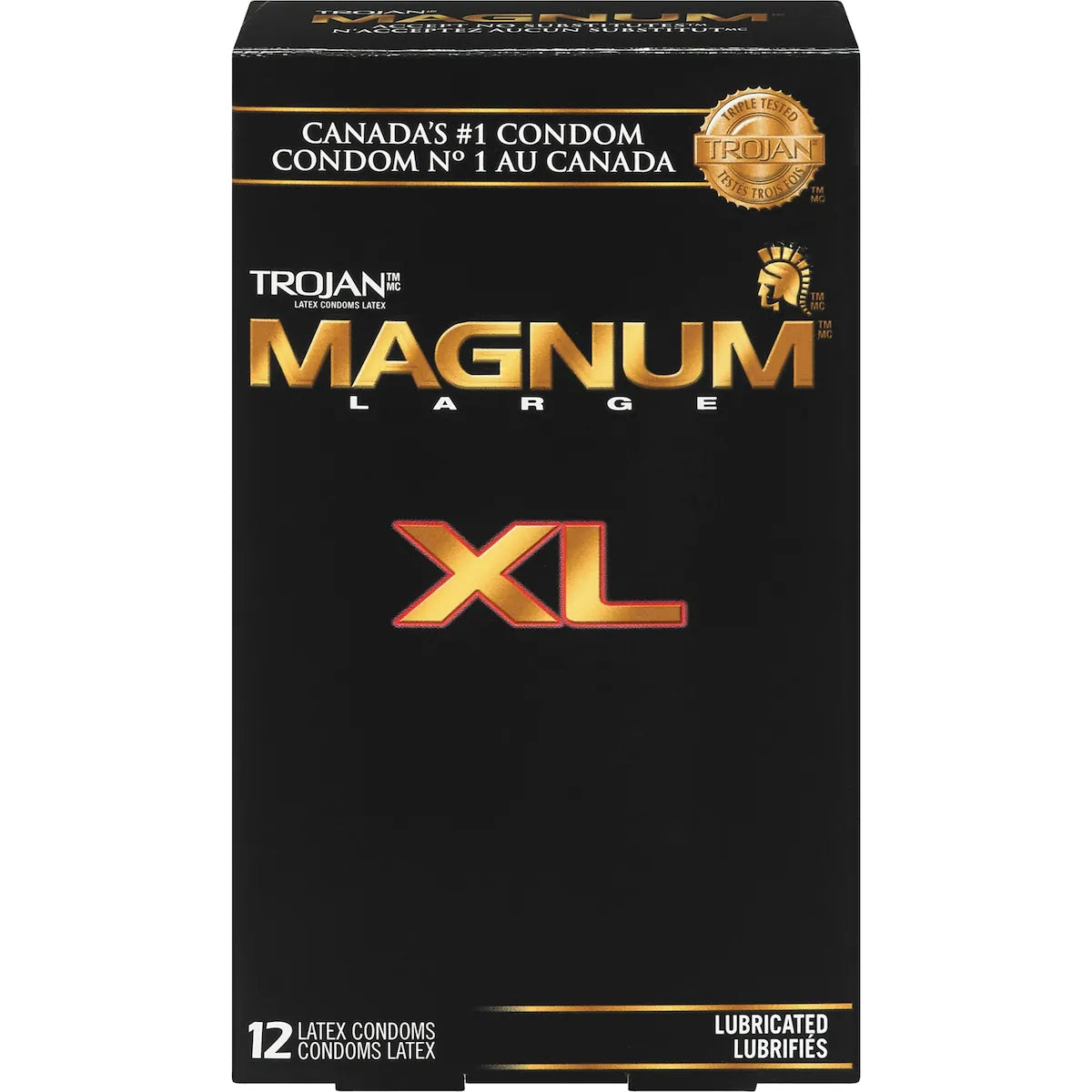 Condoms lubrifiés très grands Magnum
