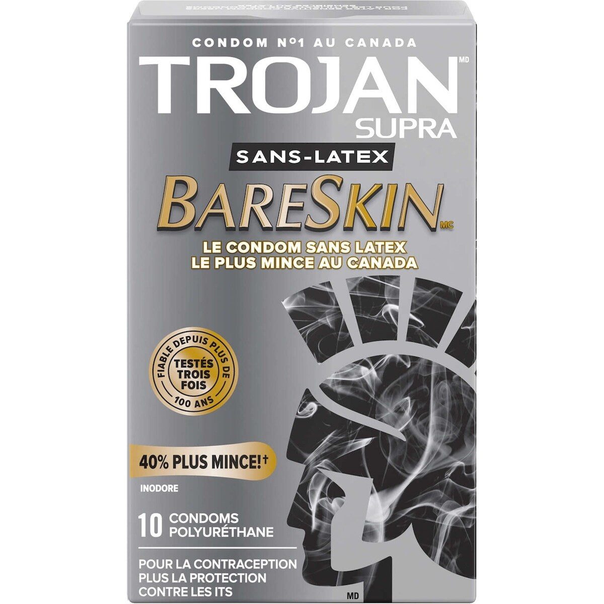 Condoms sans latex ultraminces et sensibles BareSkin Supra