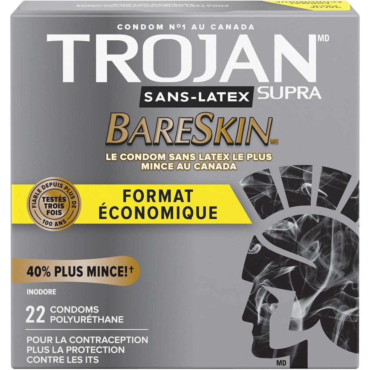 Condoms sans latex, ultraminces et sensibles BareSkin Supra