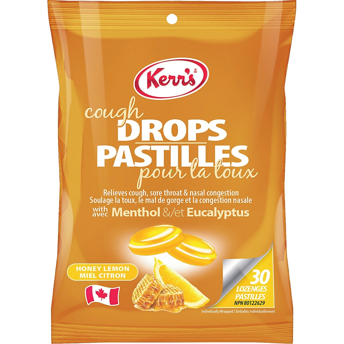 Pastilles pour la toux miel citron