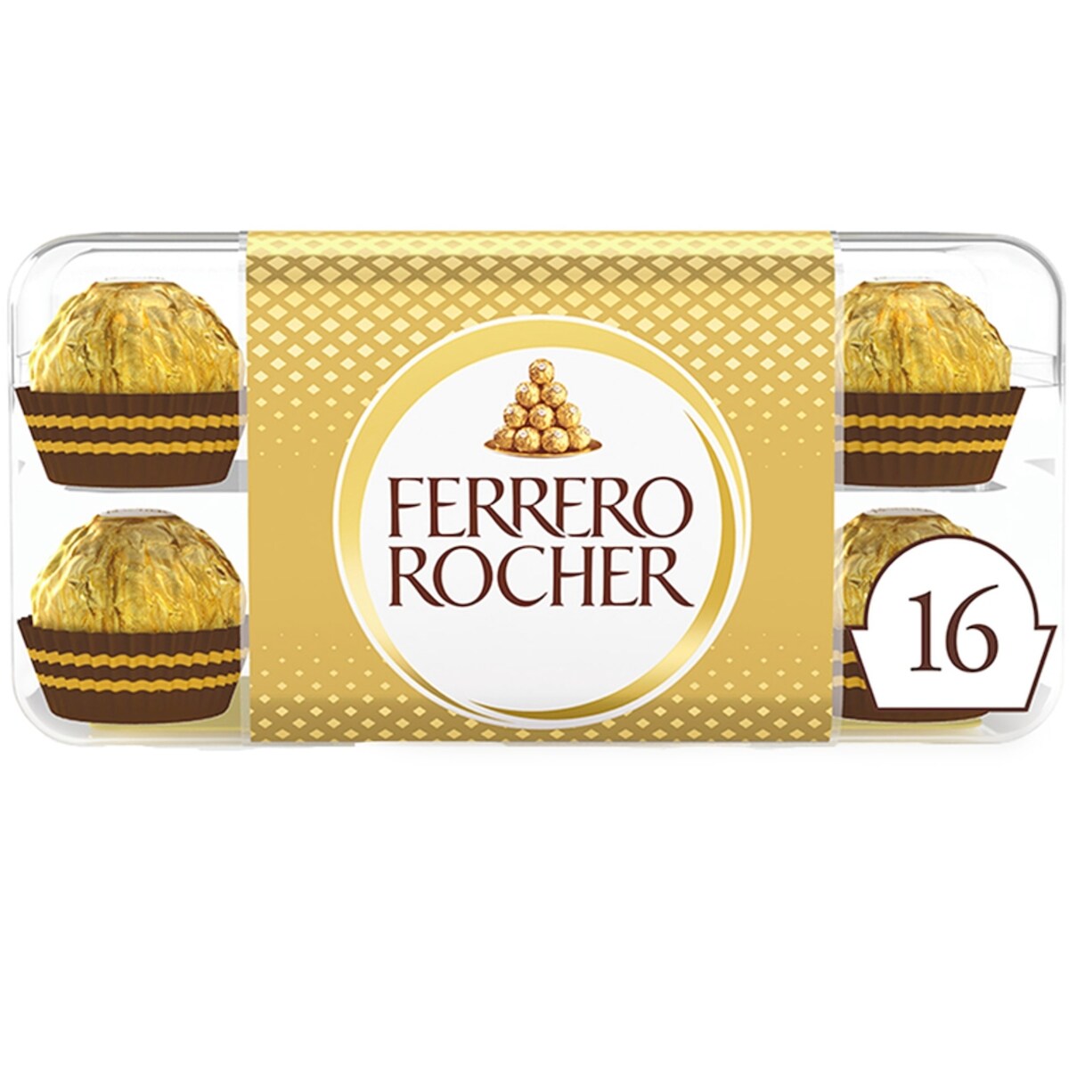 Boîte de 16 pralines au chocolat et aux noisettes