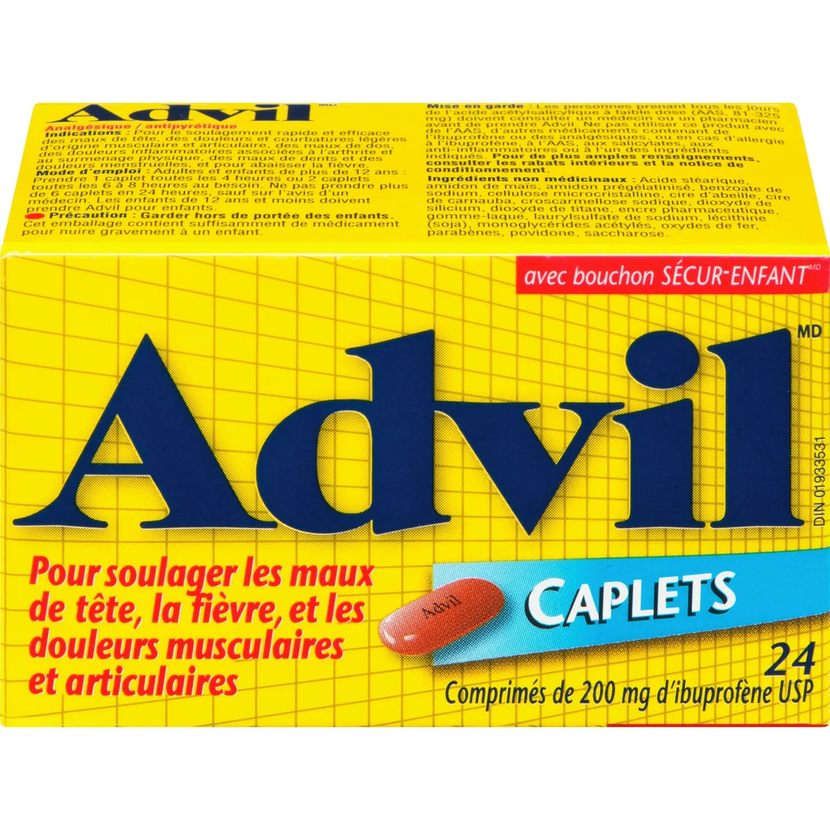 200 mg Ibuprofène 24 Comprimés