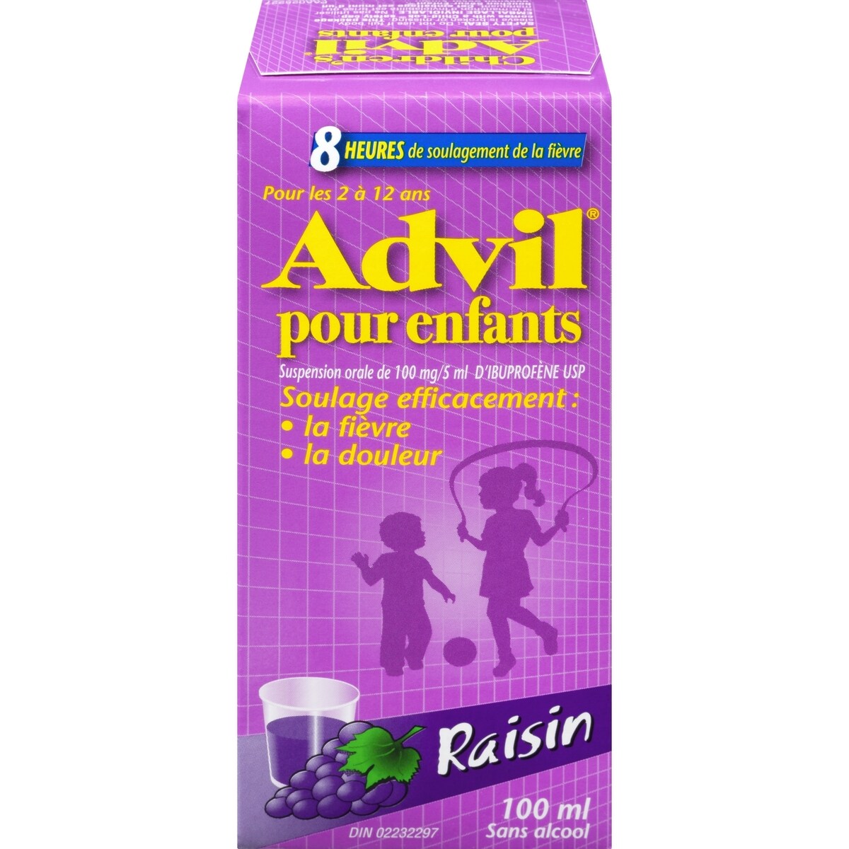 pour Enfants Suspension, Raisin, 100 ml