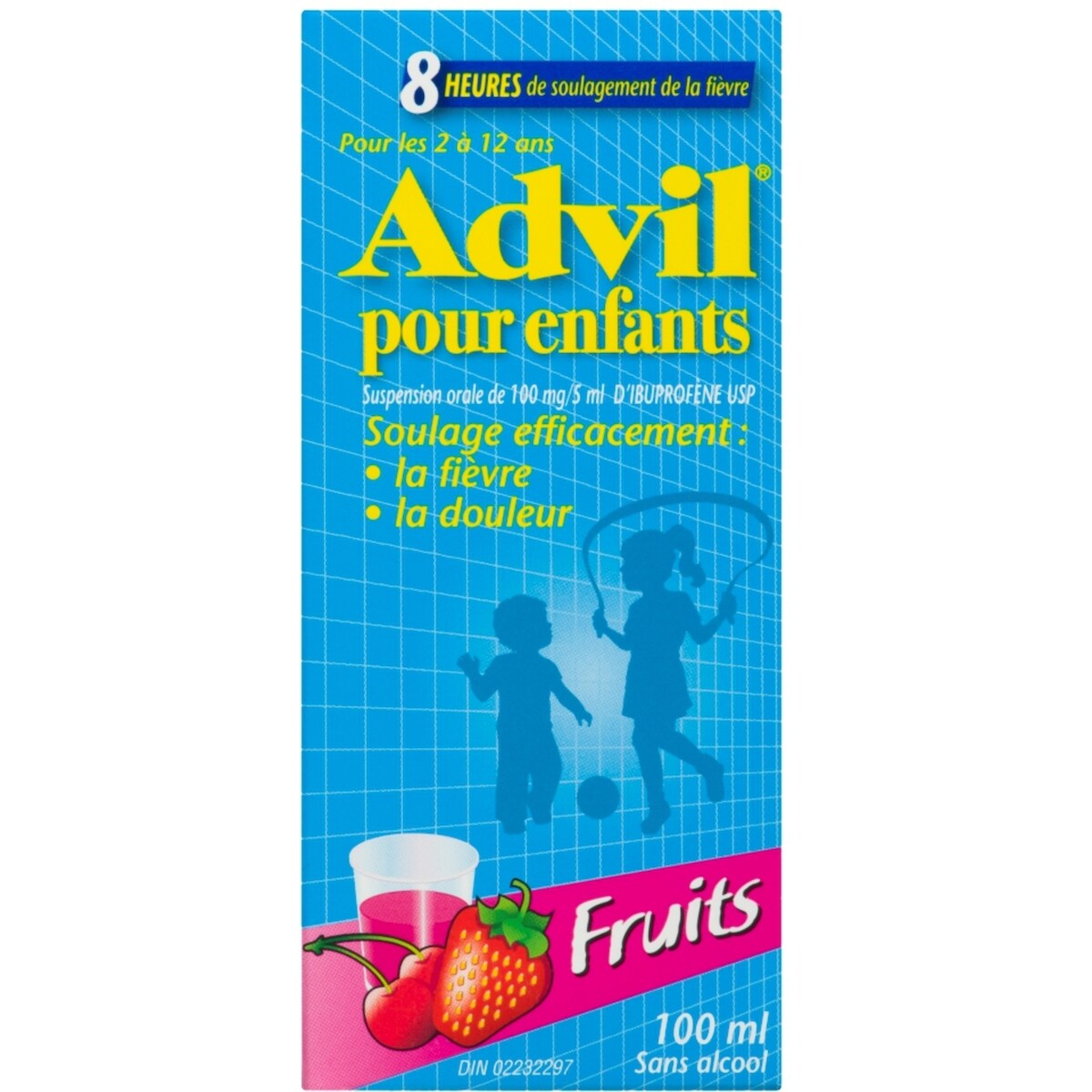 pour Enfants Suspension, Fruits, 100 ml