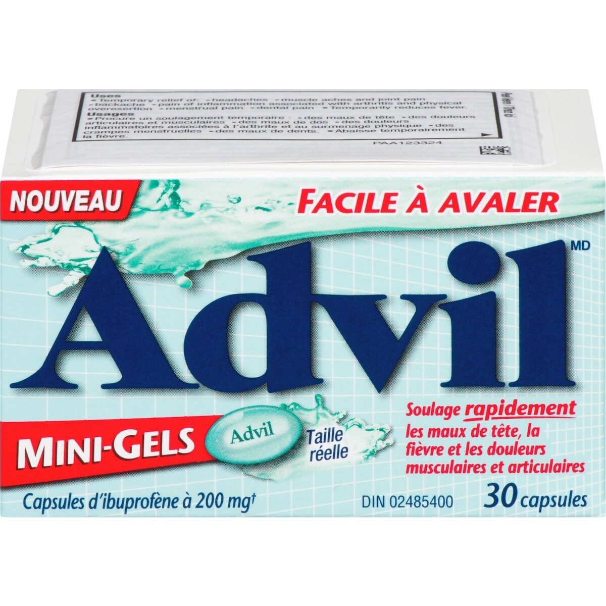 Capsules d'Ibuprofène à 200 mg Mini-Gels 30 Capsules